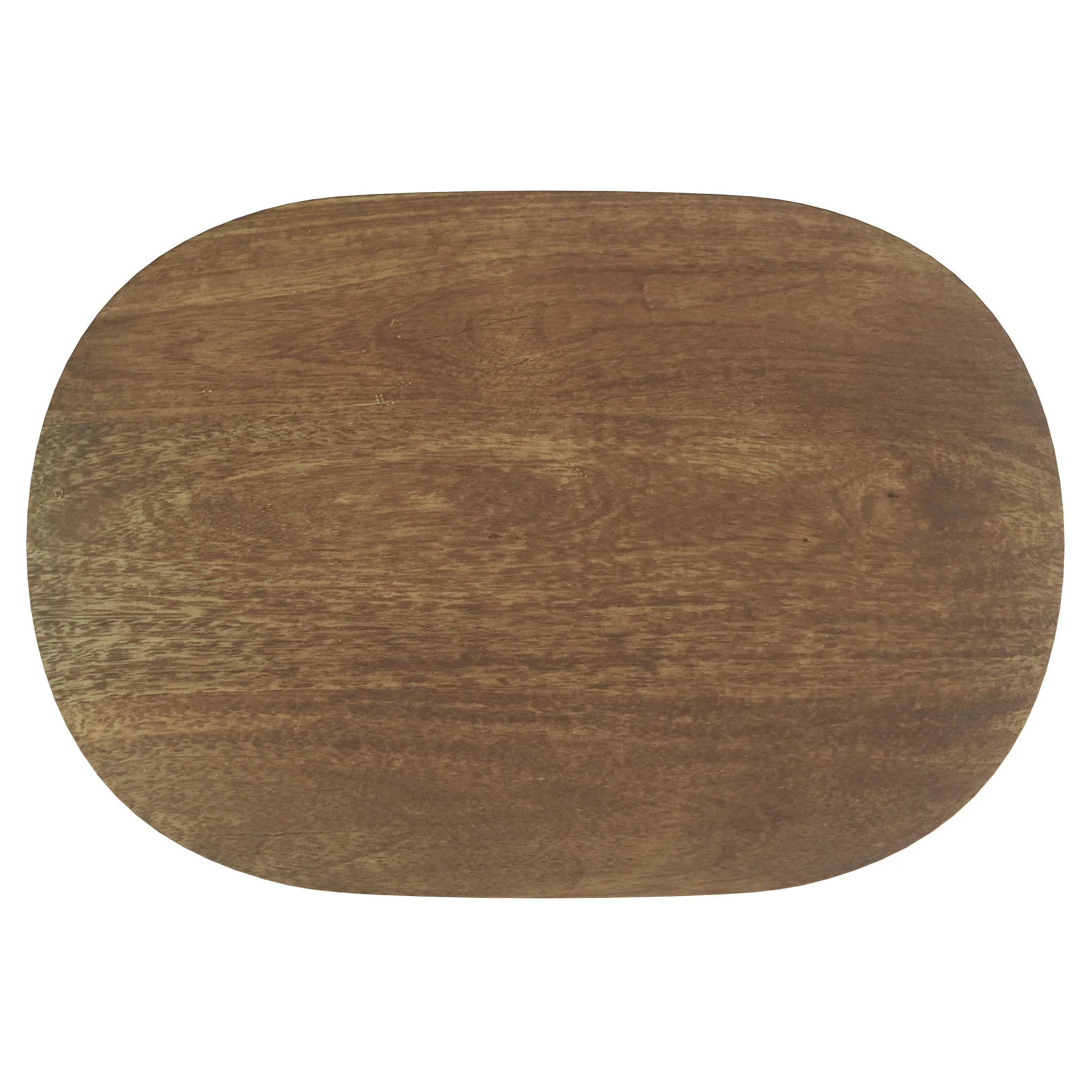 Fletcher Brown Round Solid Mango Wood Accent Side Table - Image 9