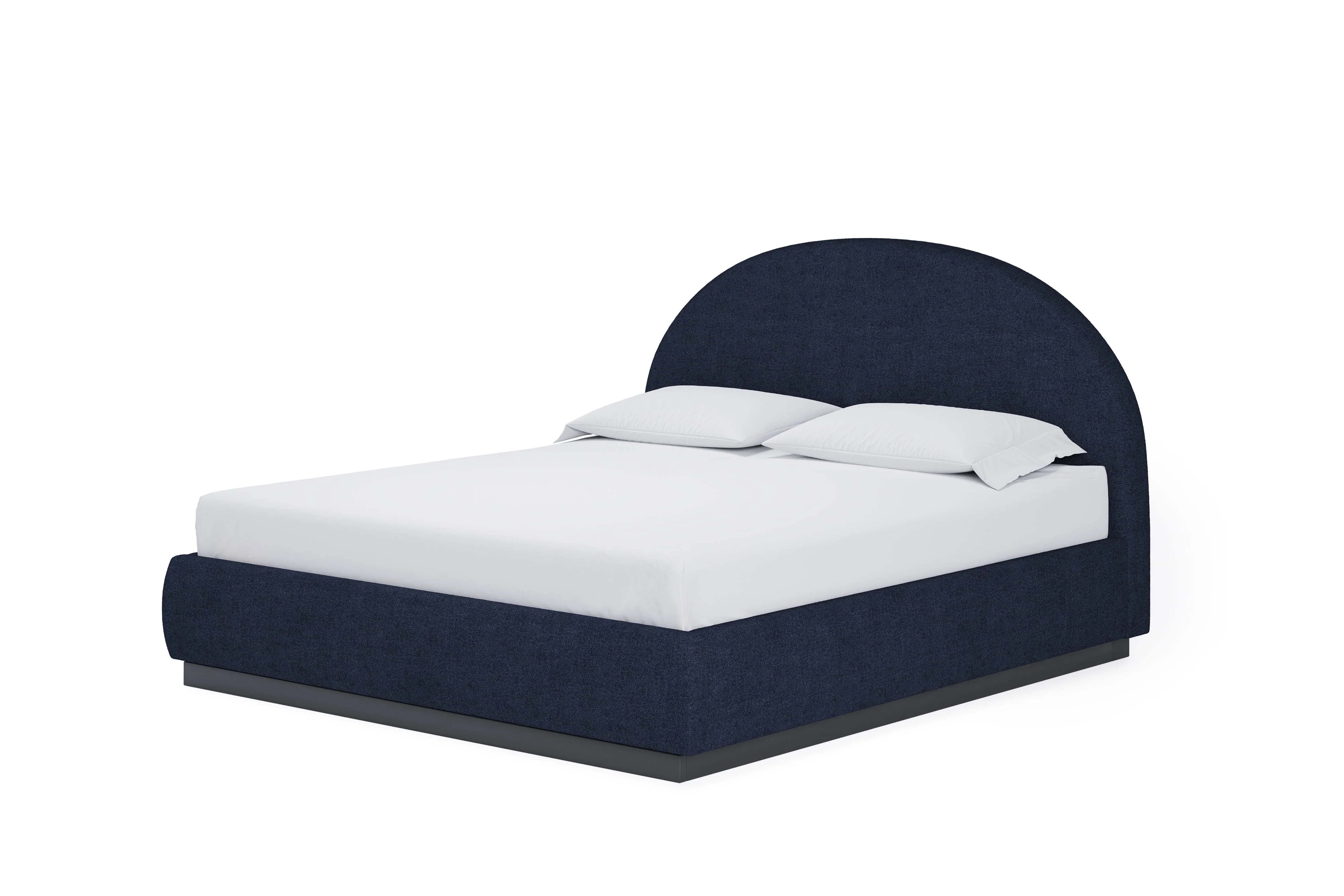 Flex Queen Upholstered Bed in Blue Jeans Chenille - Image 6
