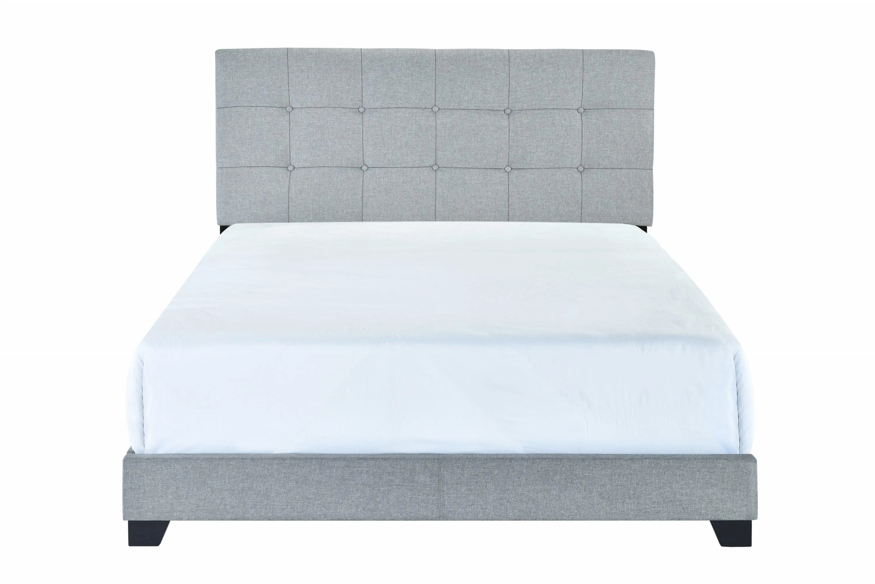 Florence Gray King Upholstered Bed - Image 3