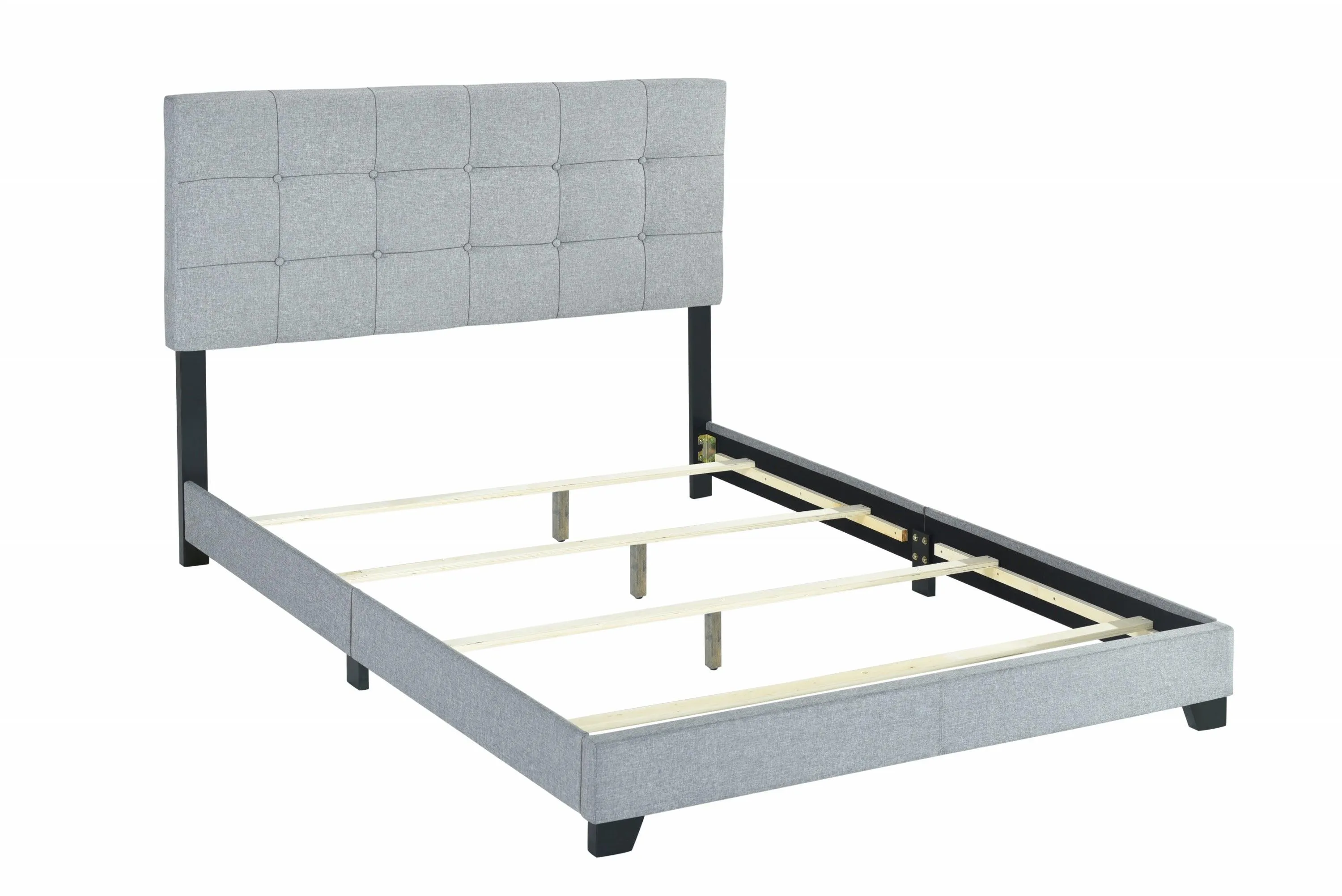Florence Gray King Upholstered Bed - Image 4