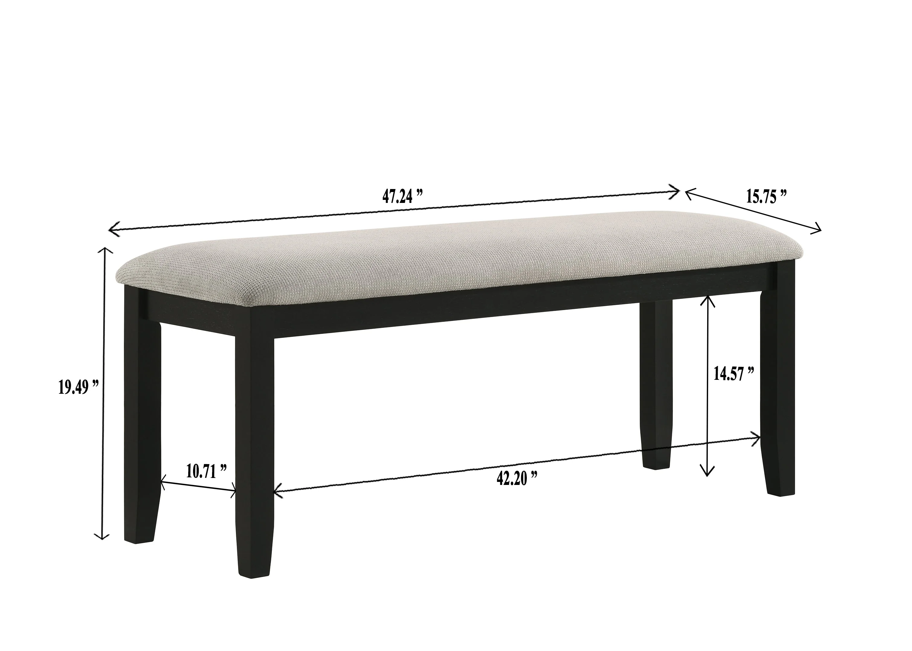 Folio Black and Neutral Dining Set - Image 13