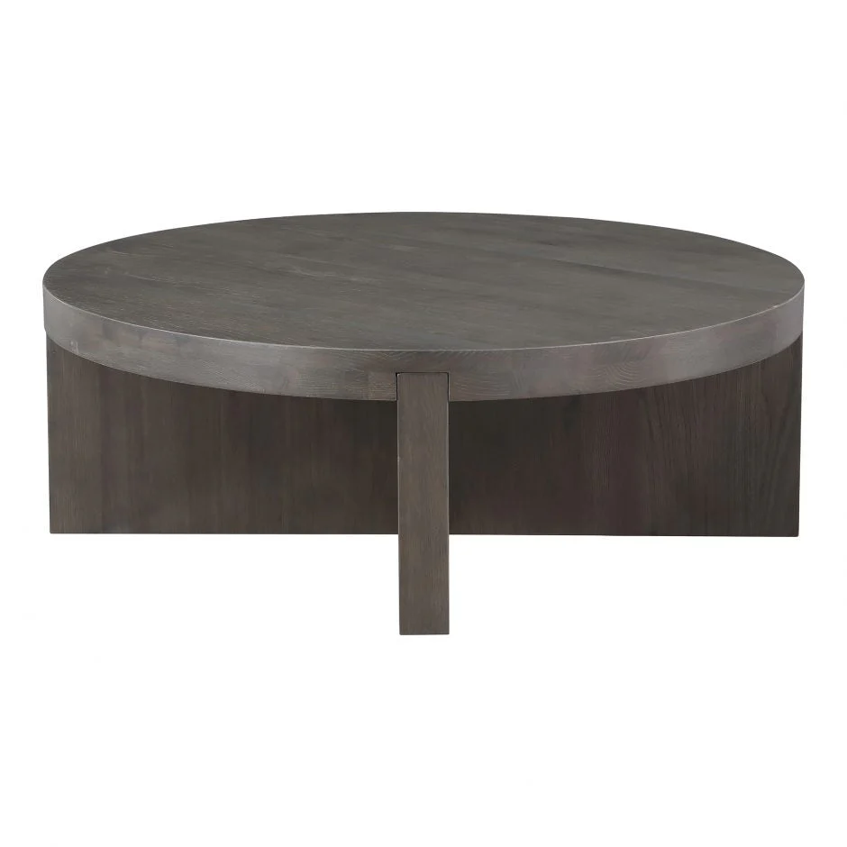 Folke Round Coffee Table Dark Brown - Image 5