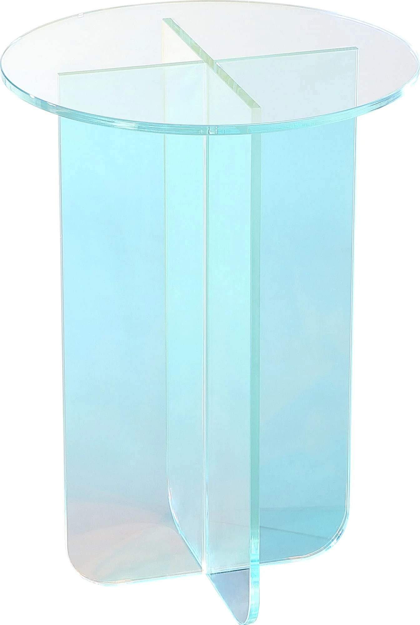 Fomo Iridescent Glass Small End Table - Image 2