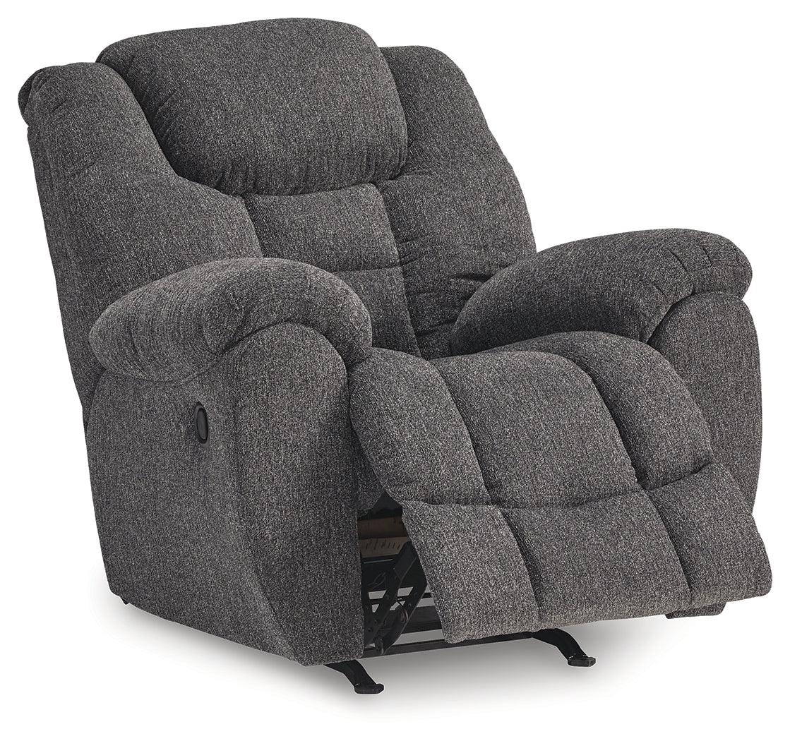 Foreside Charcoal Performance Fabric Manual Rocker Recliner - Image 4