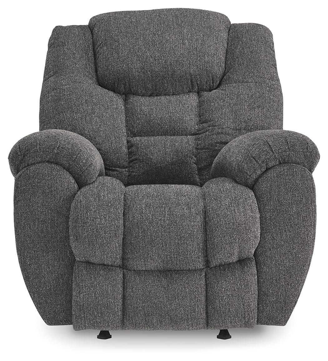 Foreside Charcoal Performance Fabric Manual Rocker Recliner - Image 5