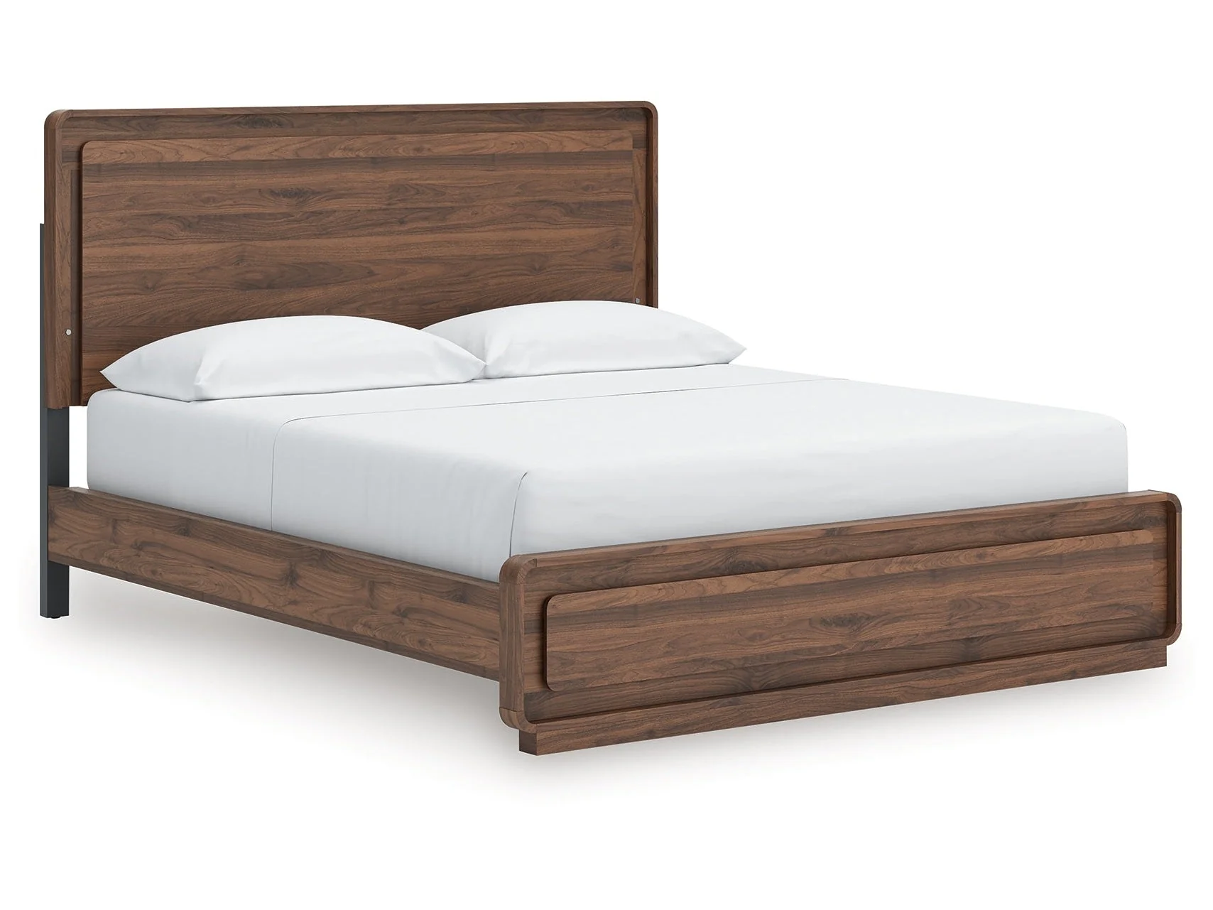 Fortlorn Walnut Brown California King Panel Bed