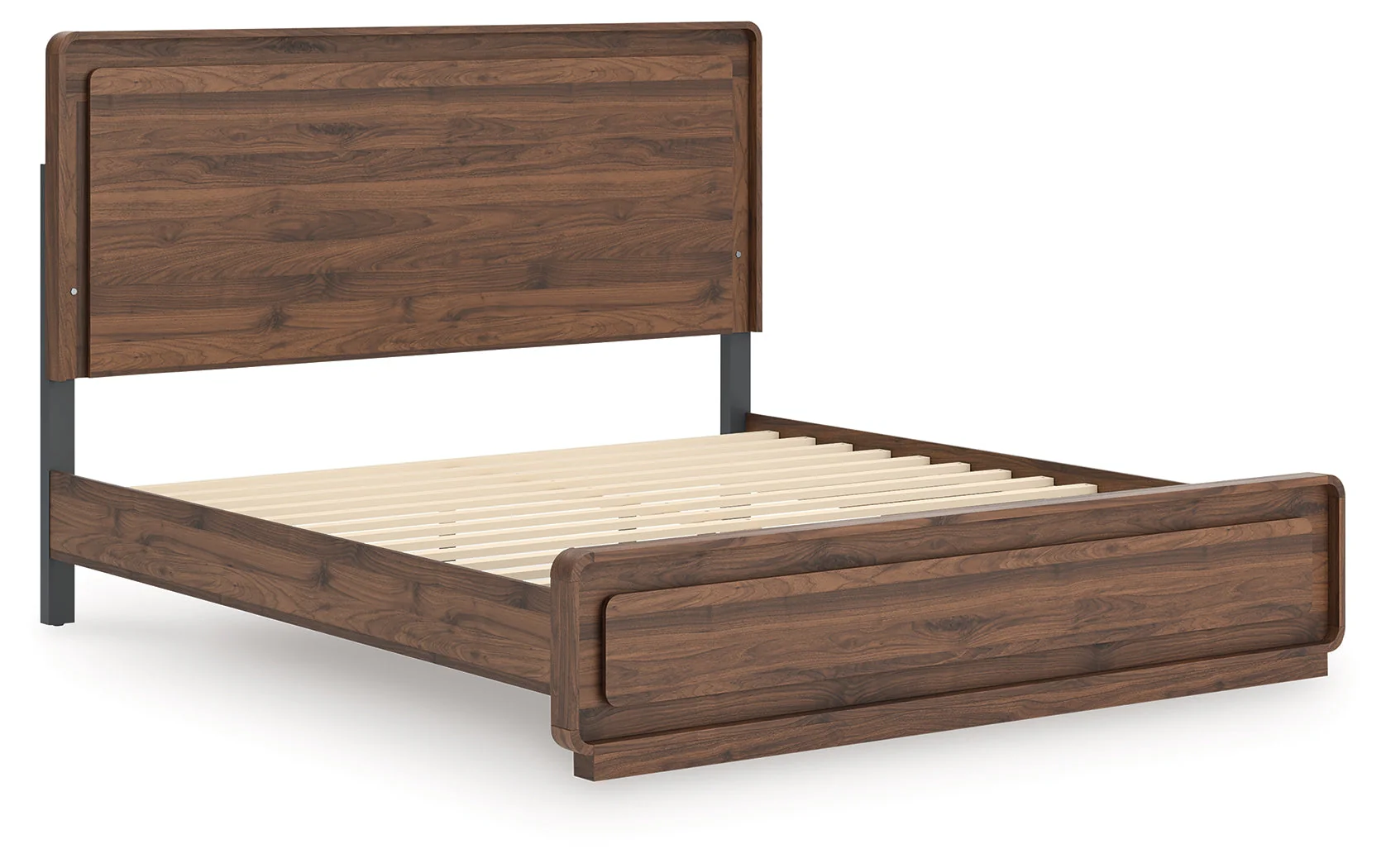 Fortlorn Walnut Brown King Panel Bed, Dresser and Nightstand - Image 13