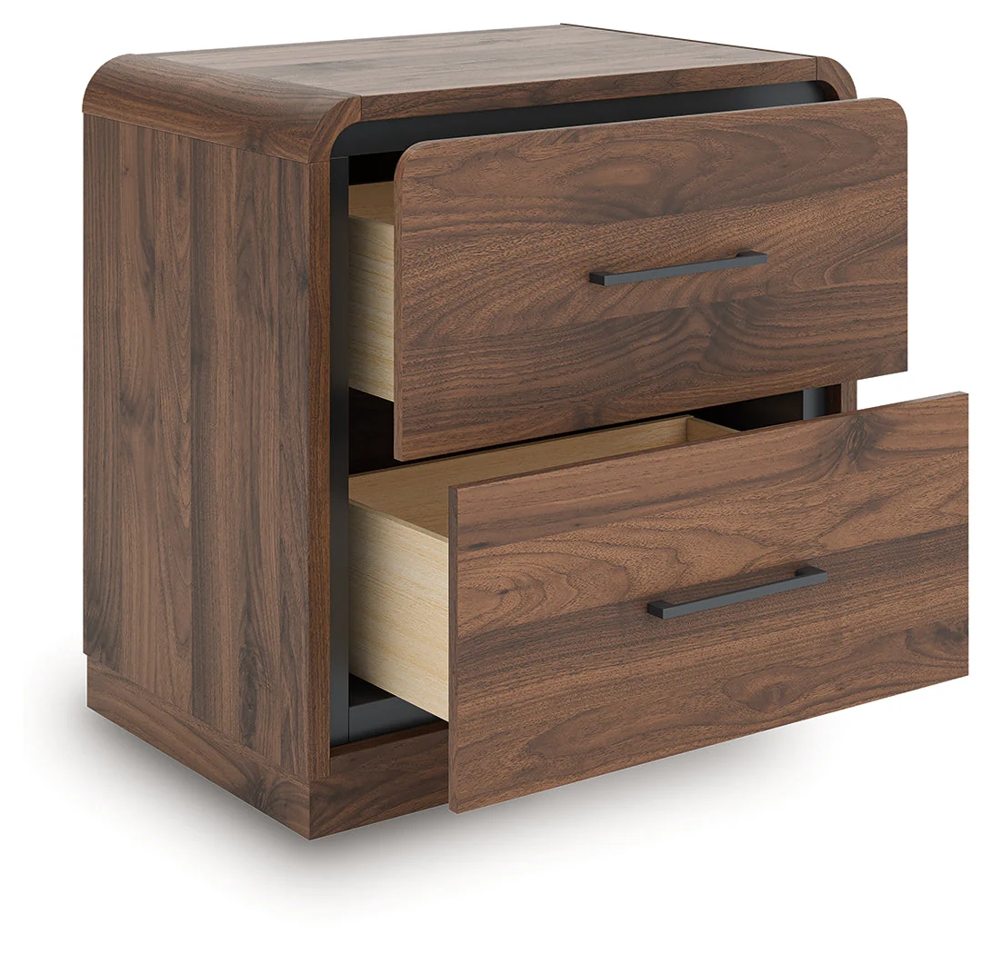 Fortlorn Walnut Brown Queen Panel Bed, Dresser, Mirror and Nightstand - Image 18