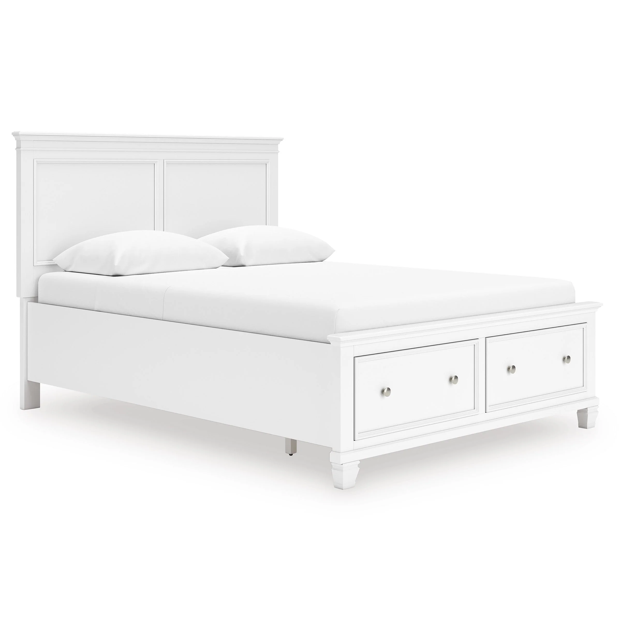 Fortman White Panel Storage Bedroom Set - Image 2