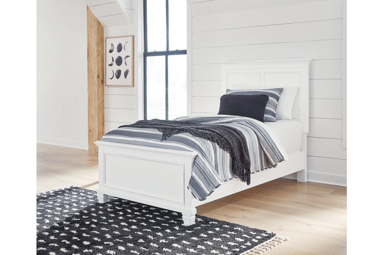 Fortman White Twin Panel Bed - Image 2