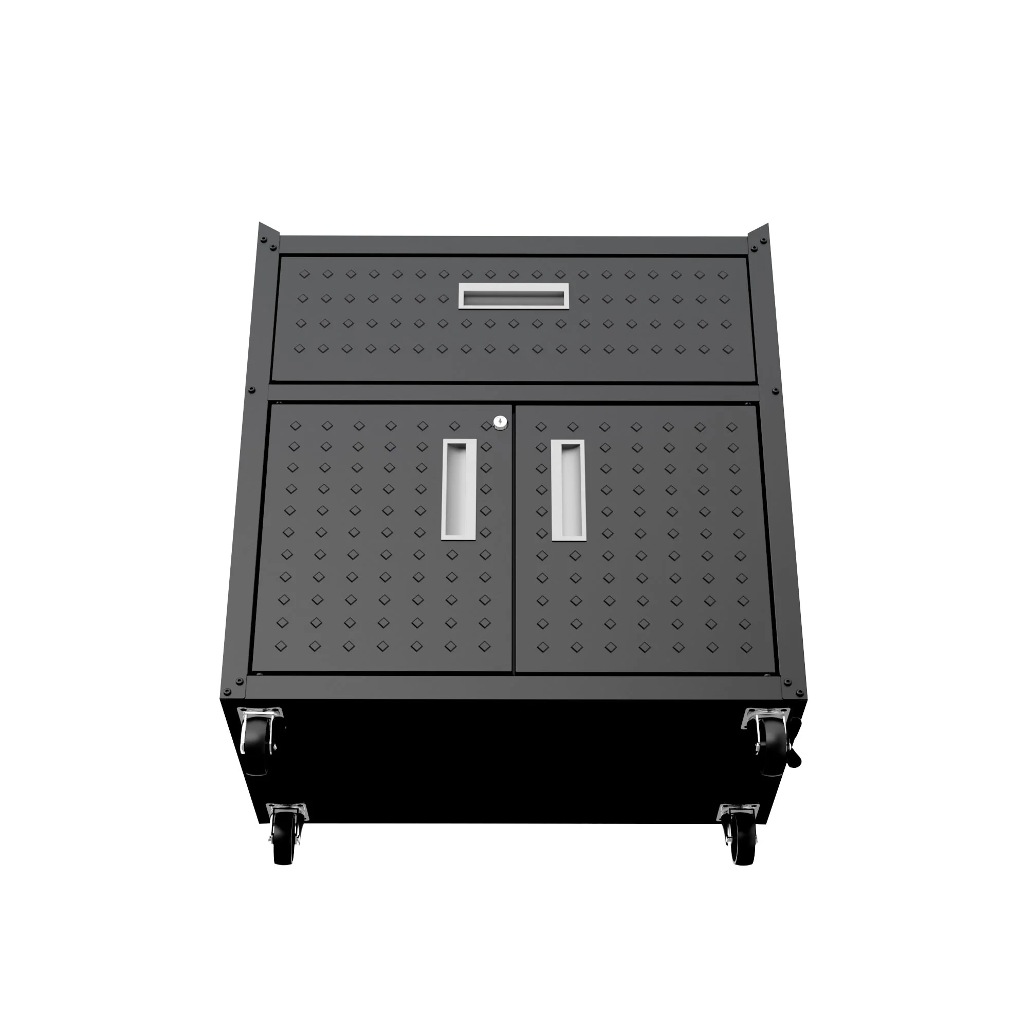 Fortress 31.5" Mobile Garage Cabinet with Drawer and Shelves in Charcoal Grey - Image 7