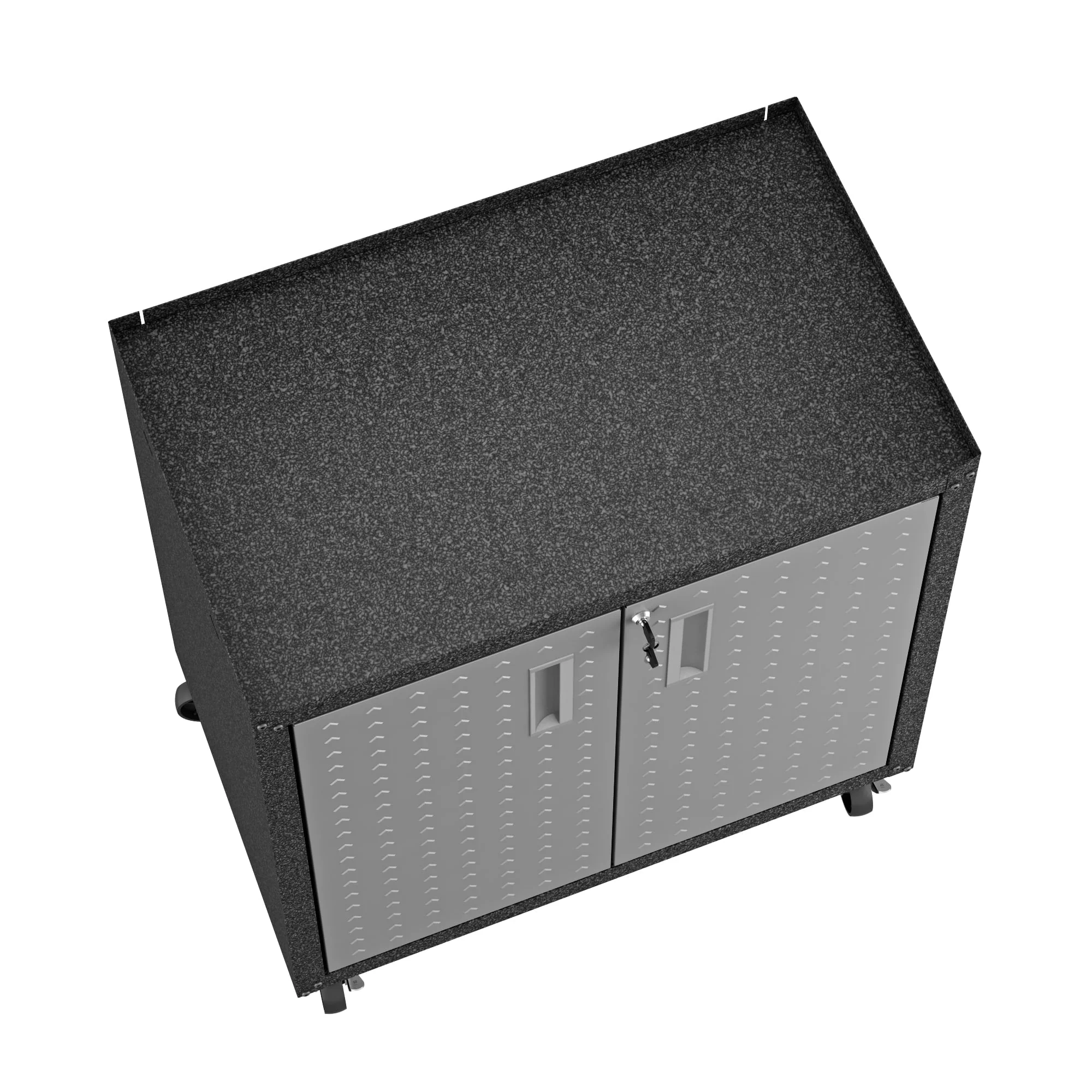 Fortress 31.5" Mobile Garage Cabinet with Shelves in Grey - Image 8