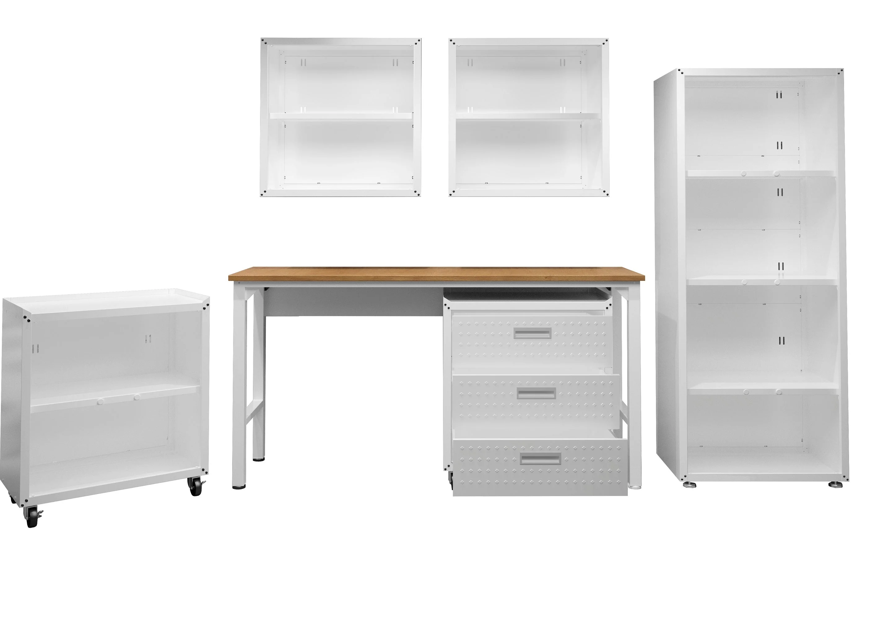Fortress 6-Piece Garage Set in White - Image 4