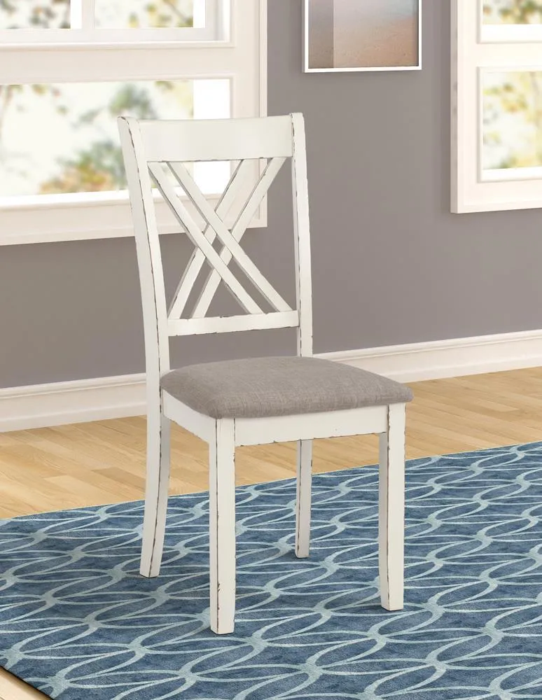 Fortress Chestnut/Vintage White 7-Piece Dining Set - Image 7
