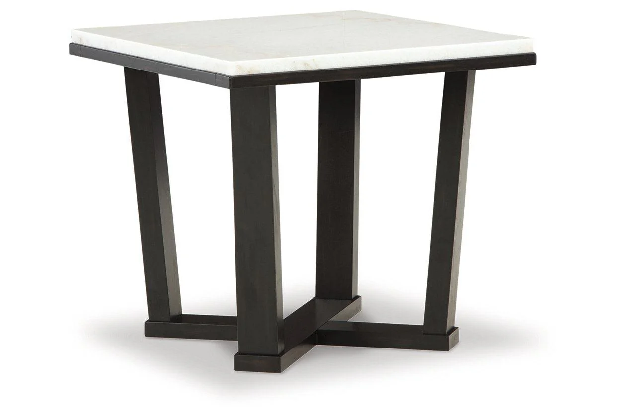 Fostead White/Espresso Coffee Table and 2 Ends - Image 8