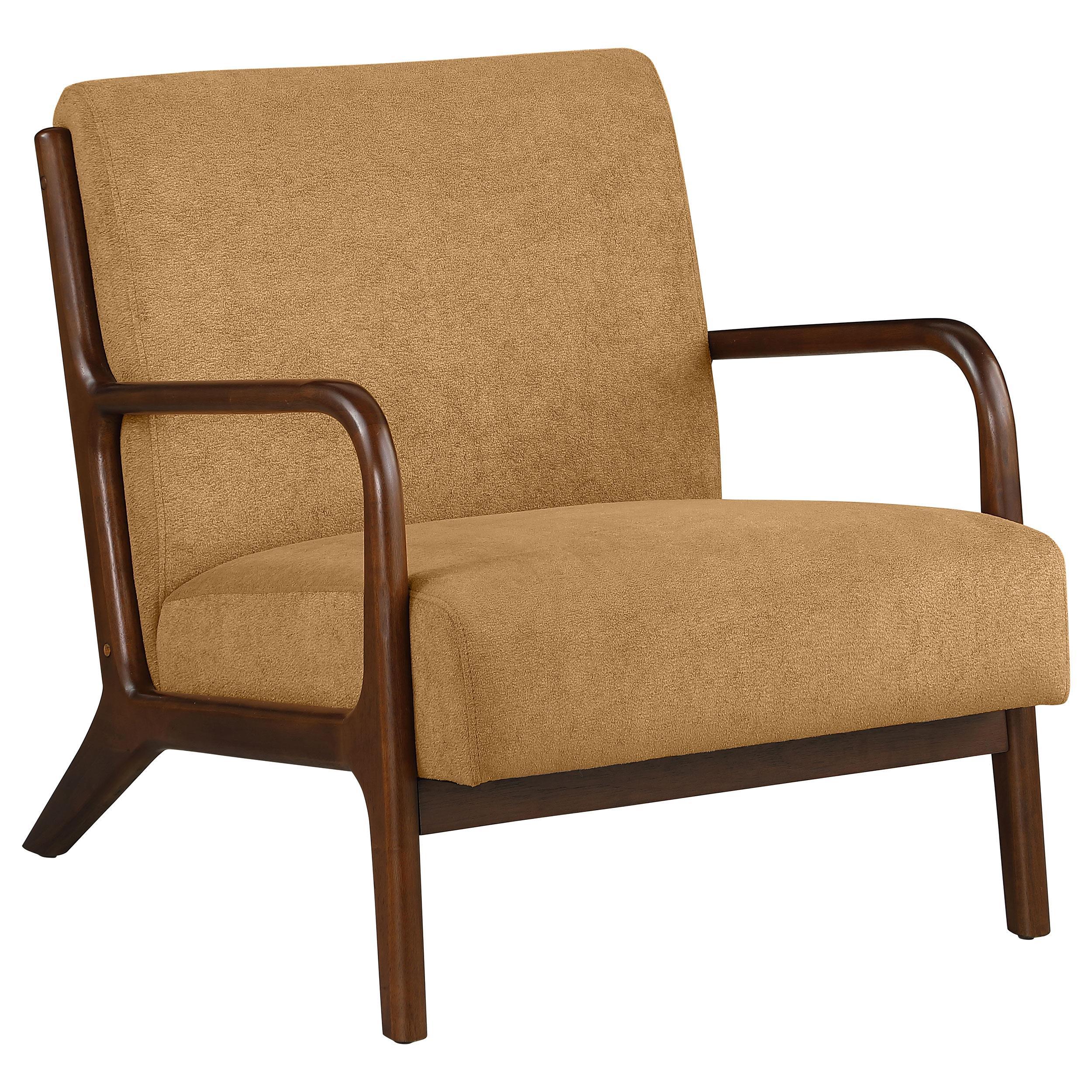 Foster Honey Upholstered Wood Frame Accent Chair - Image 12