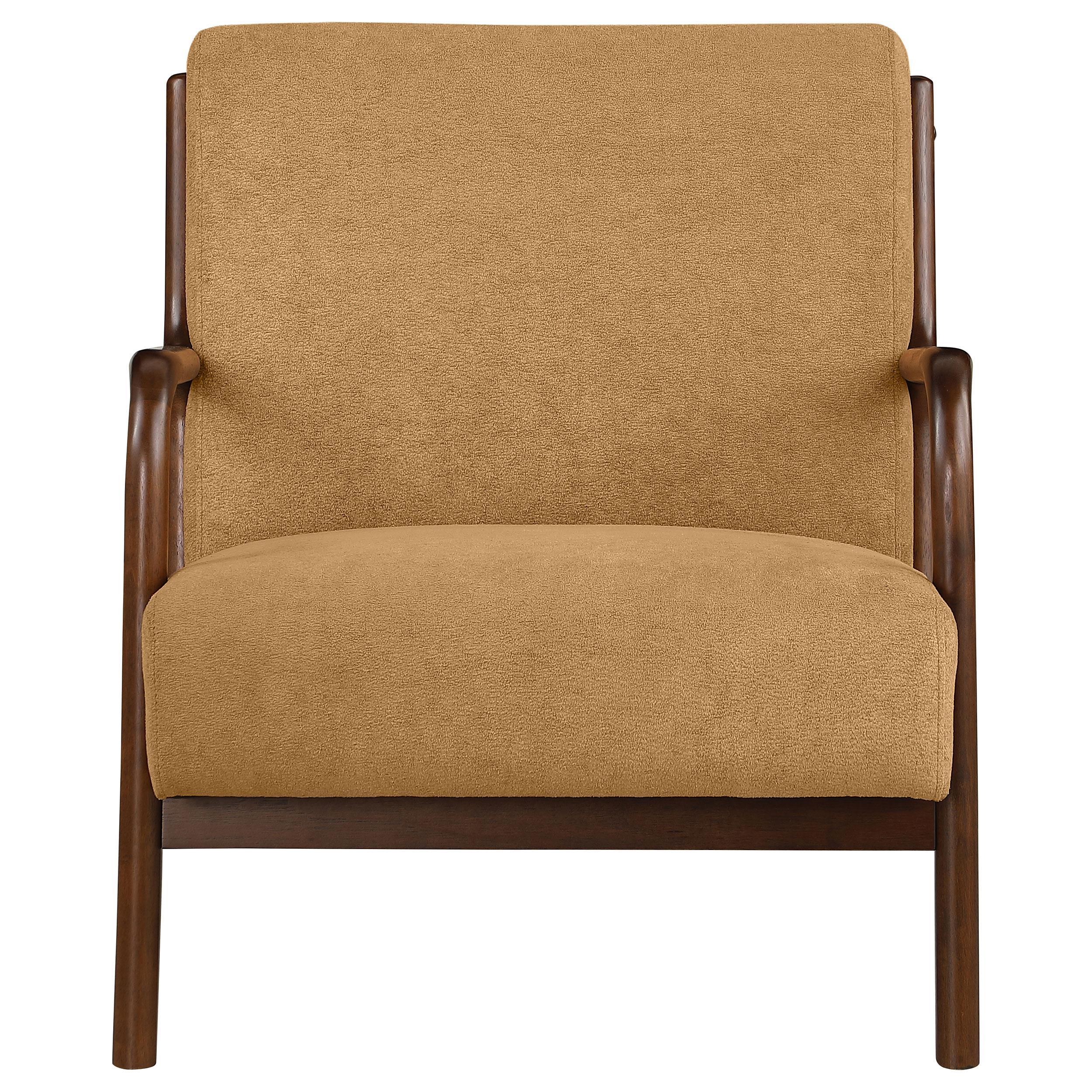 Foster Honey Upholstered Wood Frame Accent Chair - Image 2