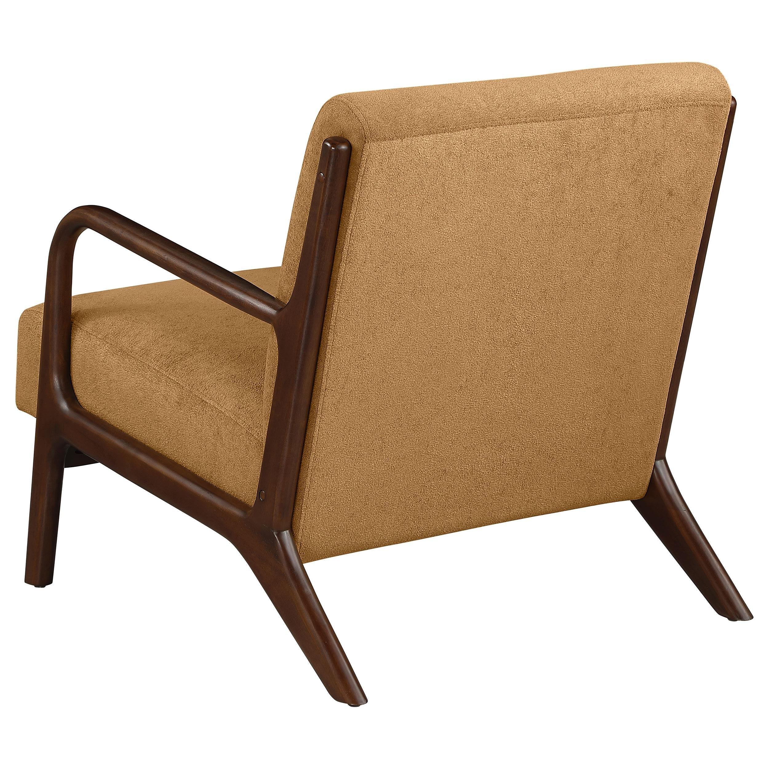 Foster Honey Upholstered Wood Frame Accent Chair - Image 5