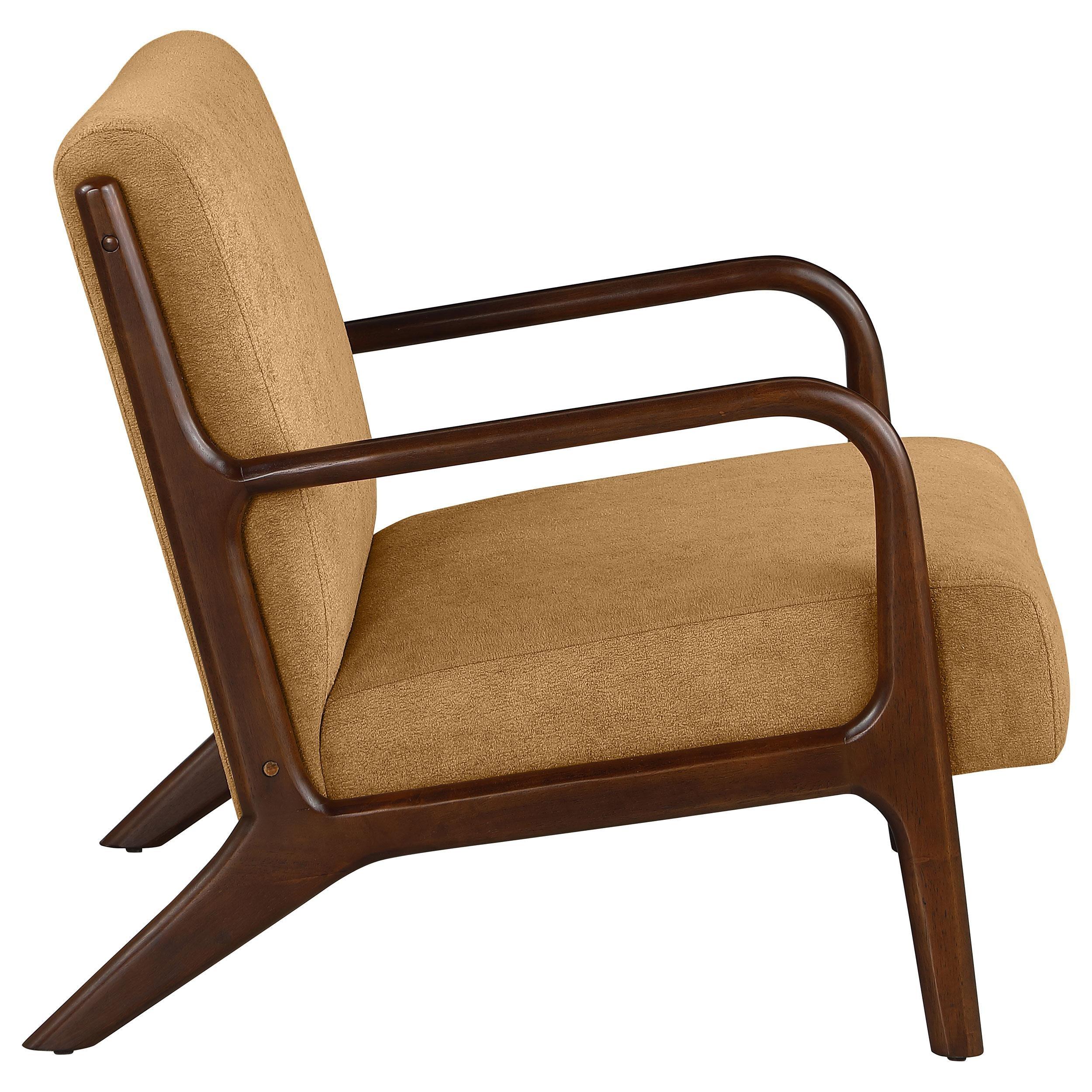 Foster Honey Upholstered Wood Frame Accent Chair - Image 7