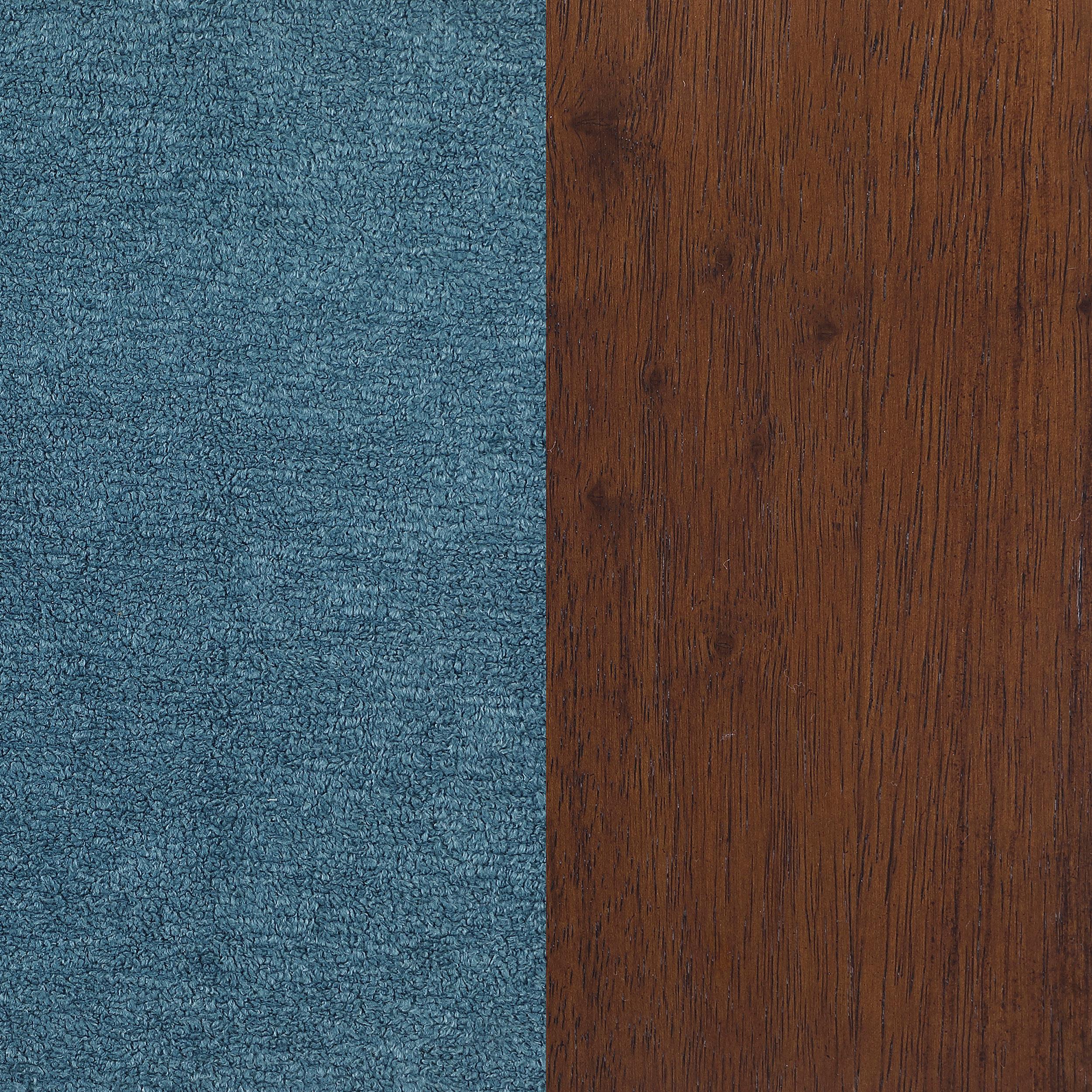 Foster Peacock Blue Upholstered Wood Frame Accent Chair - Image 10