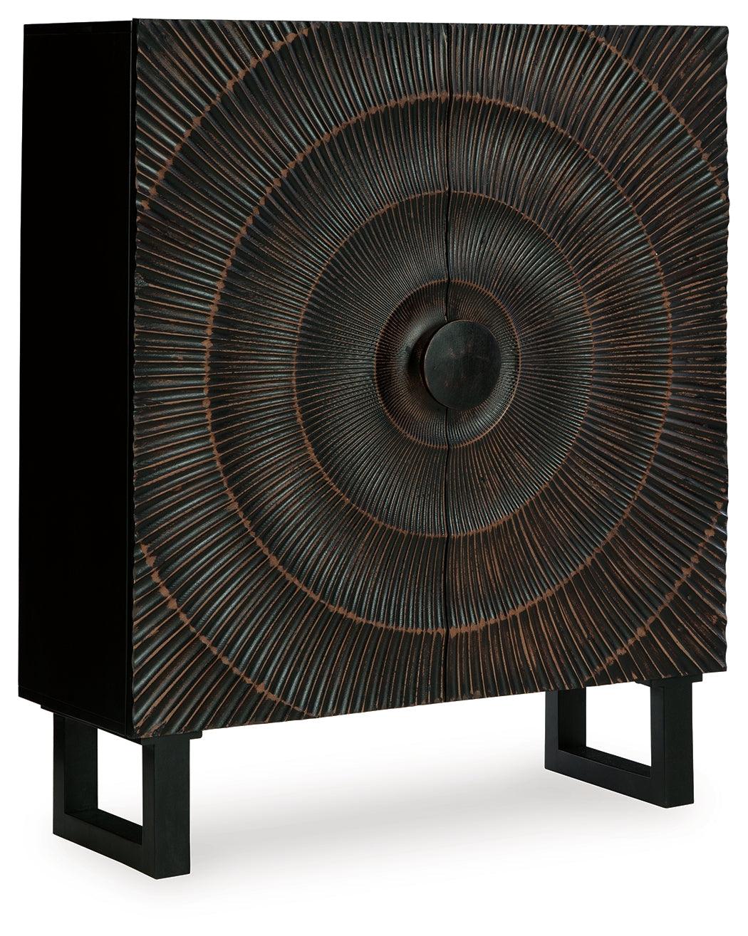 Fosterman Distressed Black Accent Cabinet - Image 3