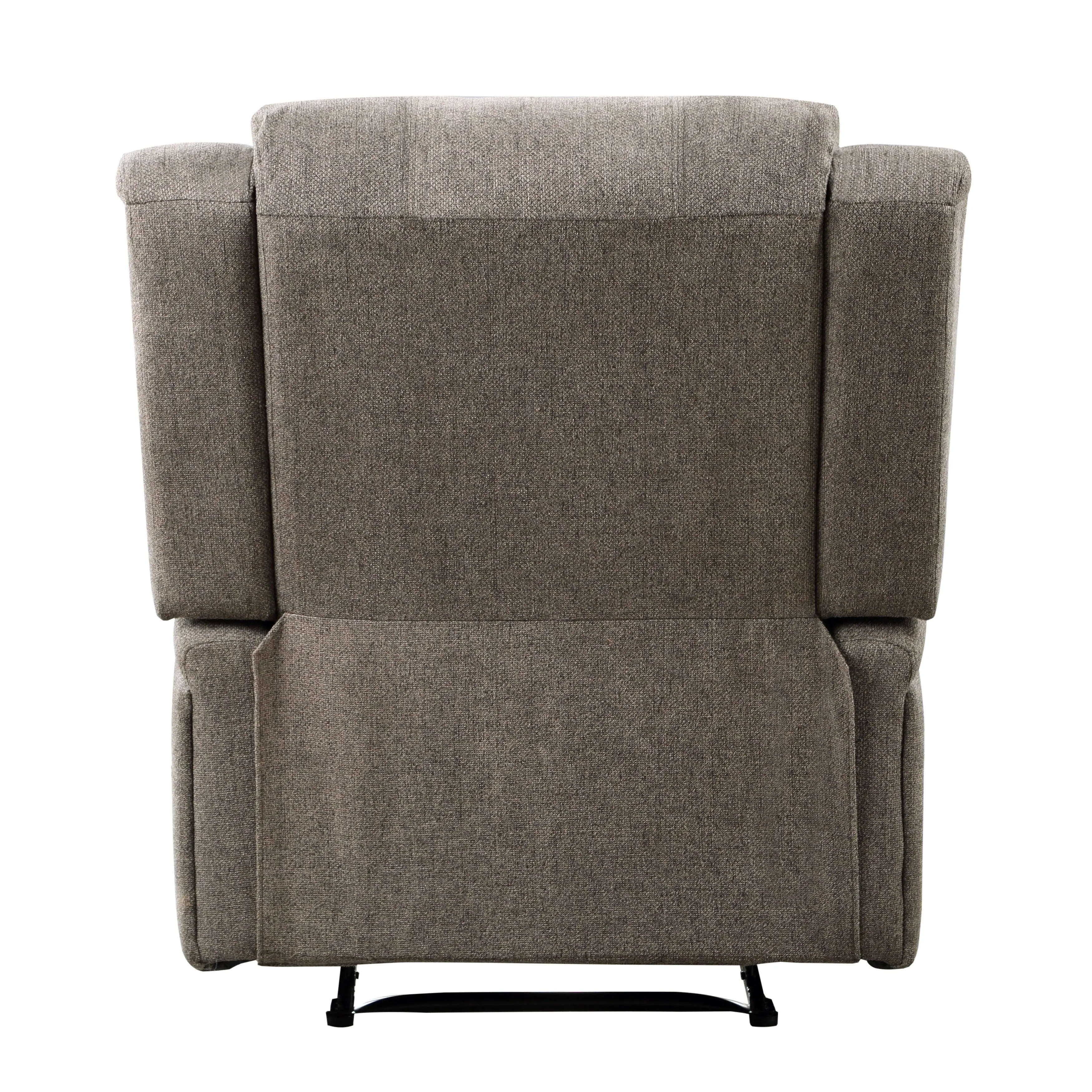 Foxcroft Brown Chenille Power Reclining Chair - Image 6
