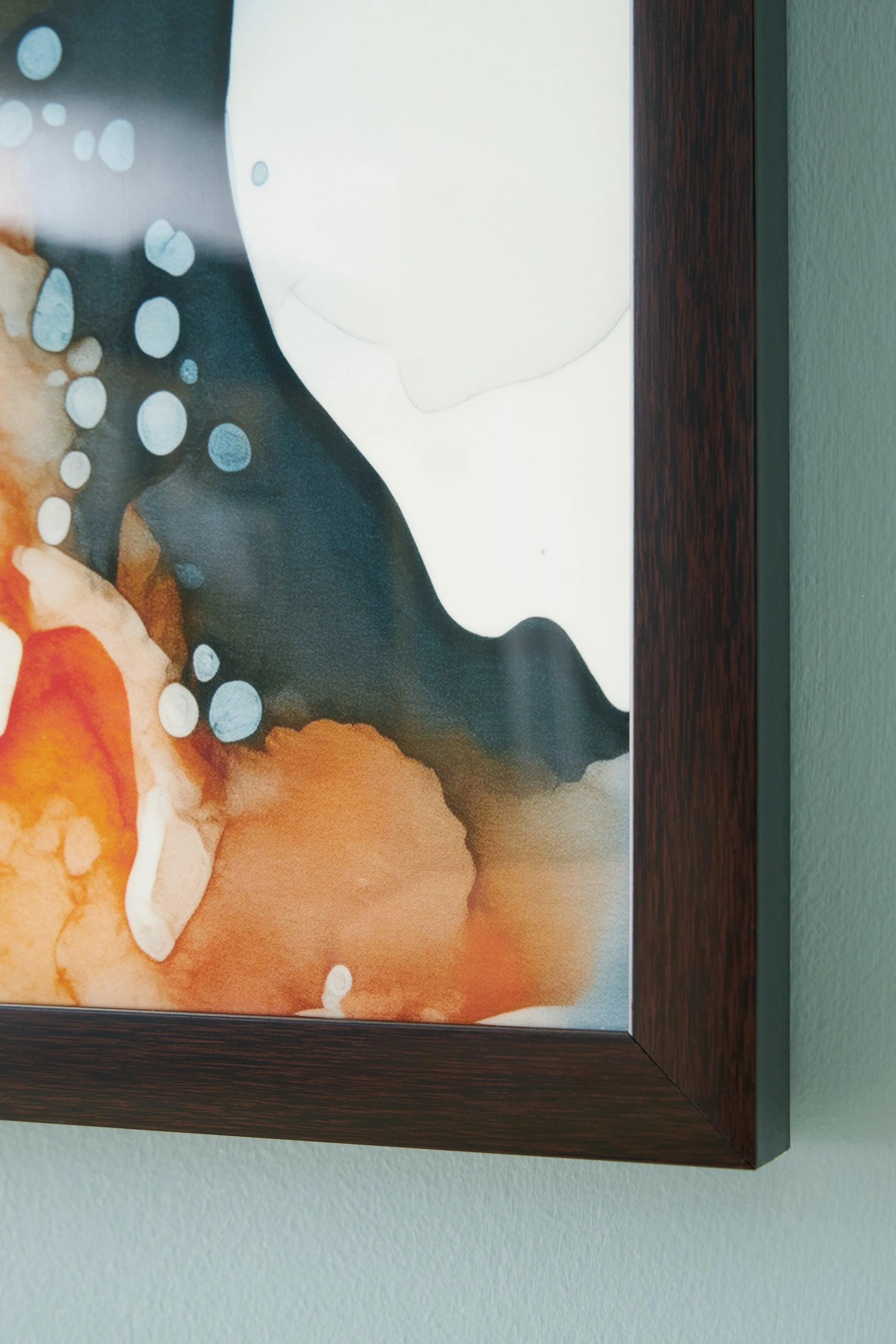 Foxenburg Blue/Amber/White Wall Art - Image 7