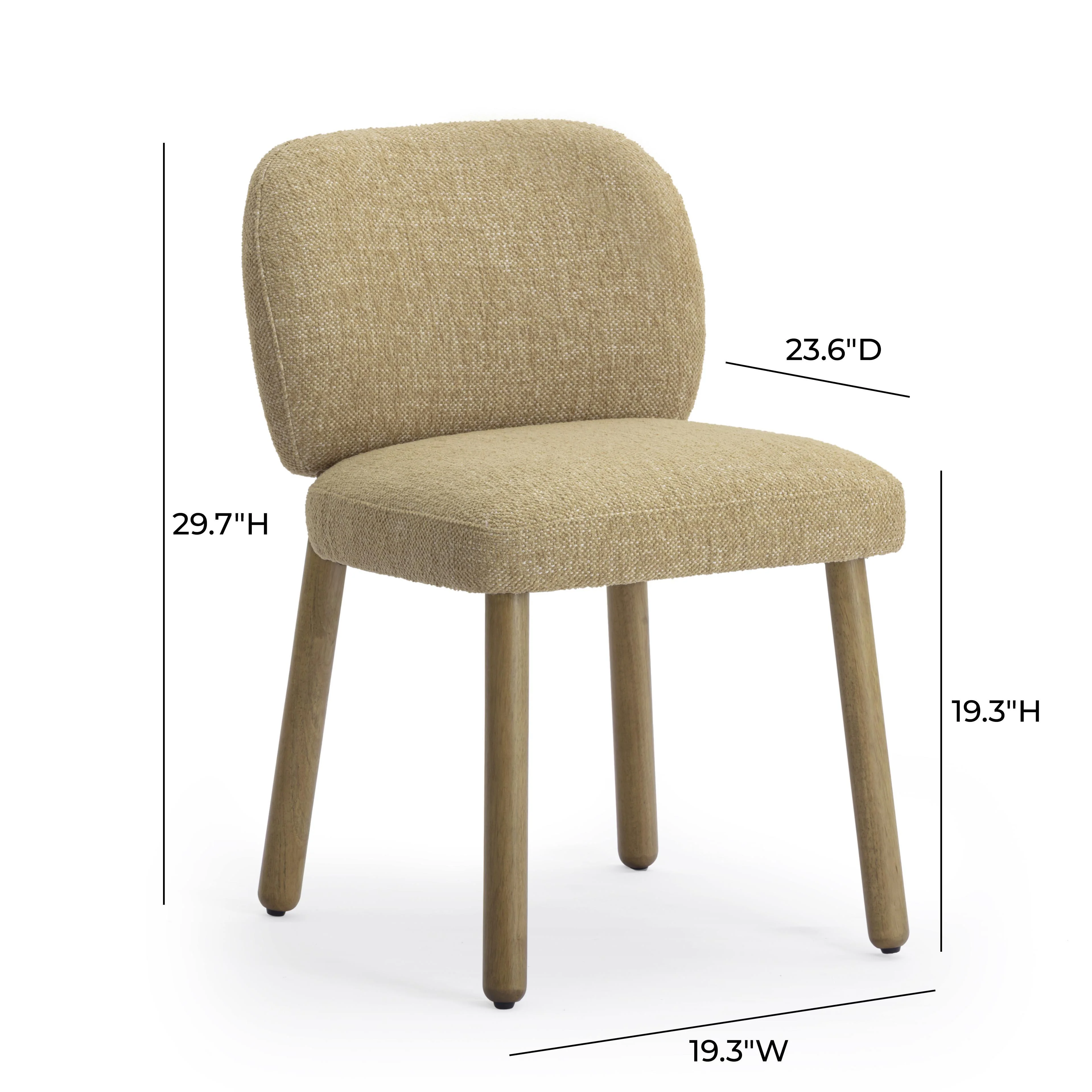 Foxy Textured Fabric Dining Chair - Image 7