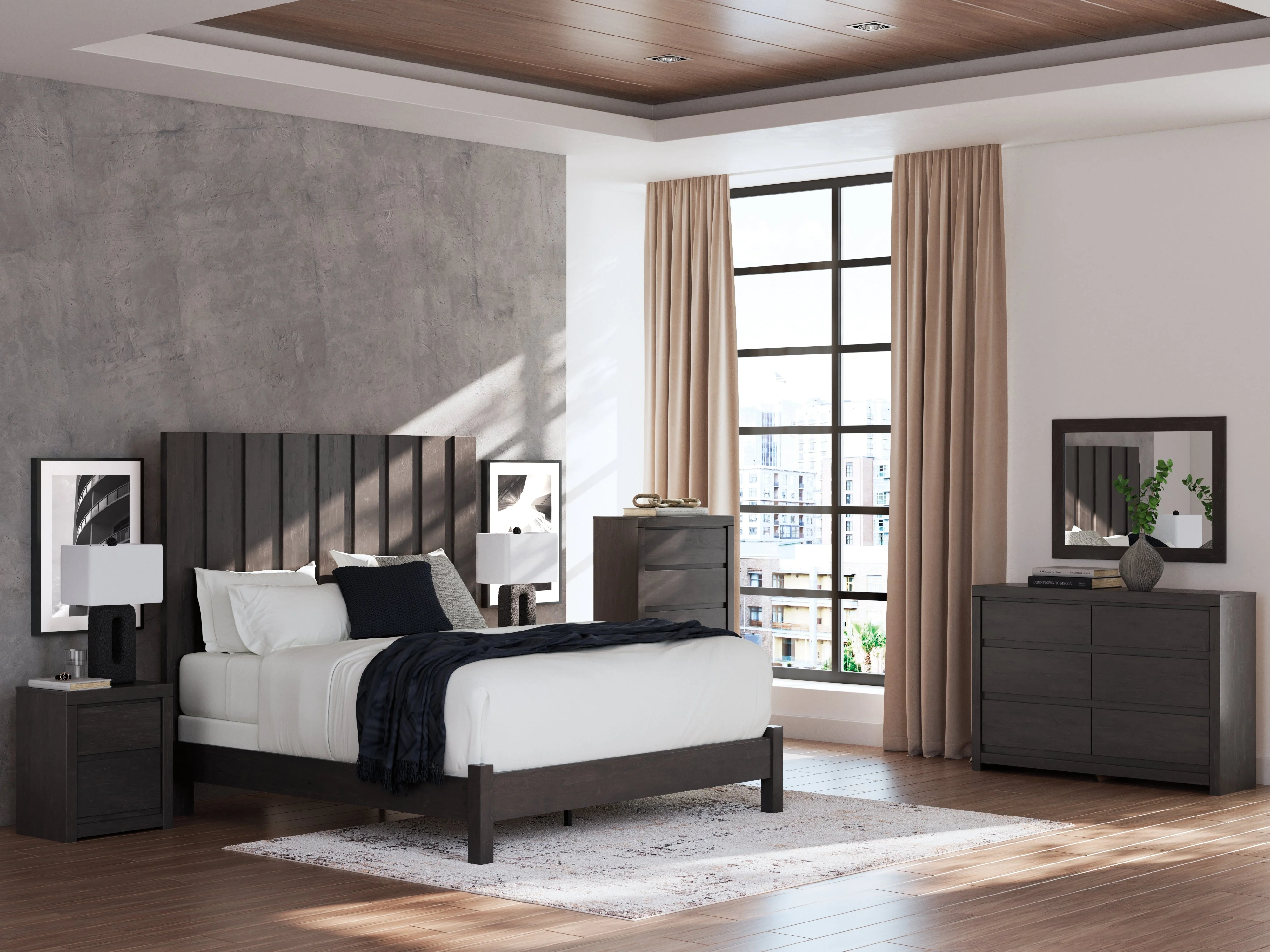 Fraluna Charcoal Chest of Drawers - Image 11