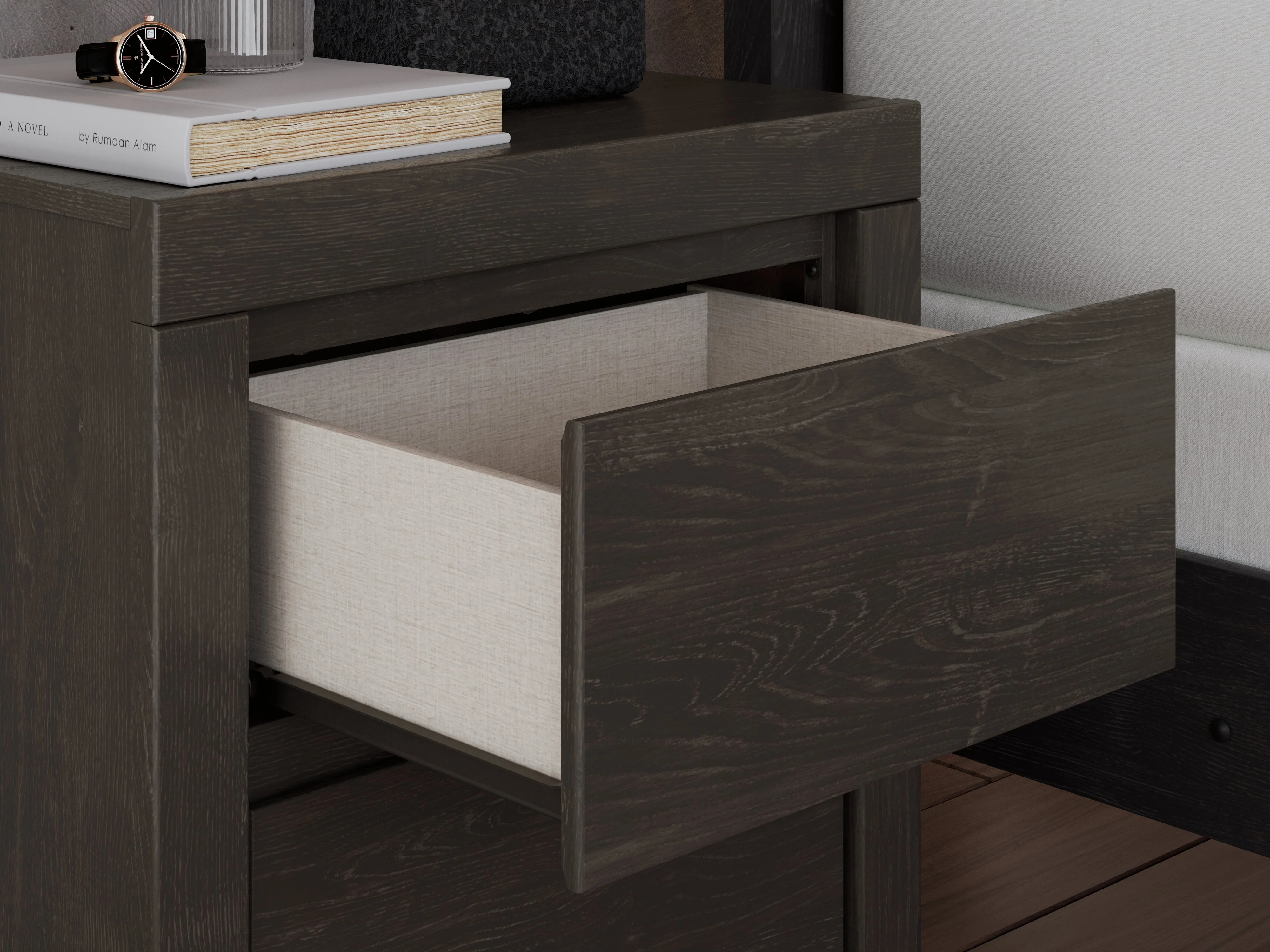 Fraluna Charcoal Nightstand - Image 10