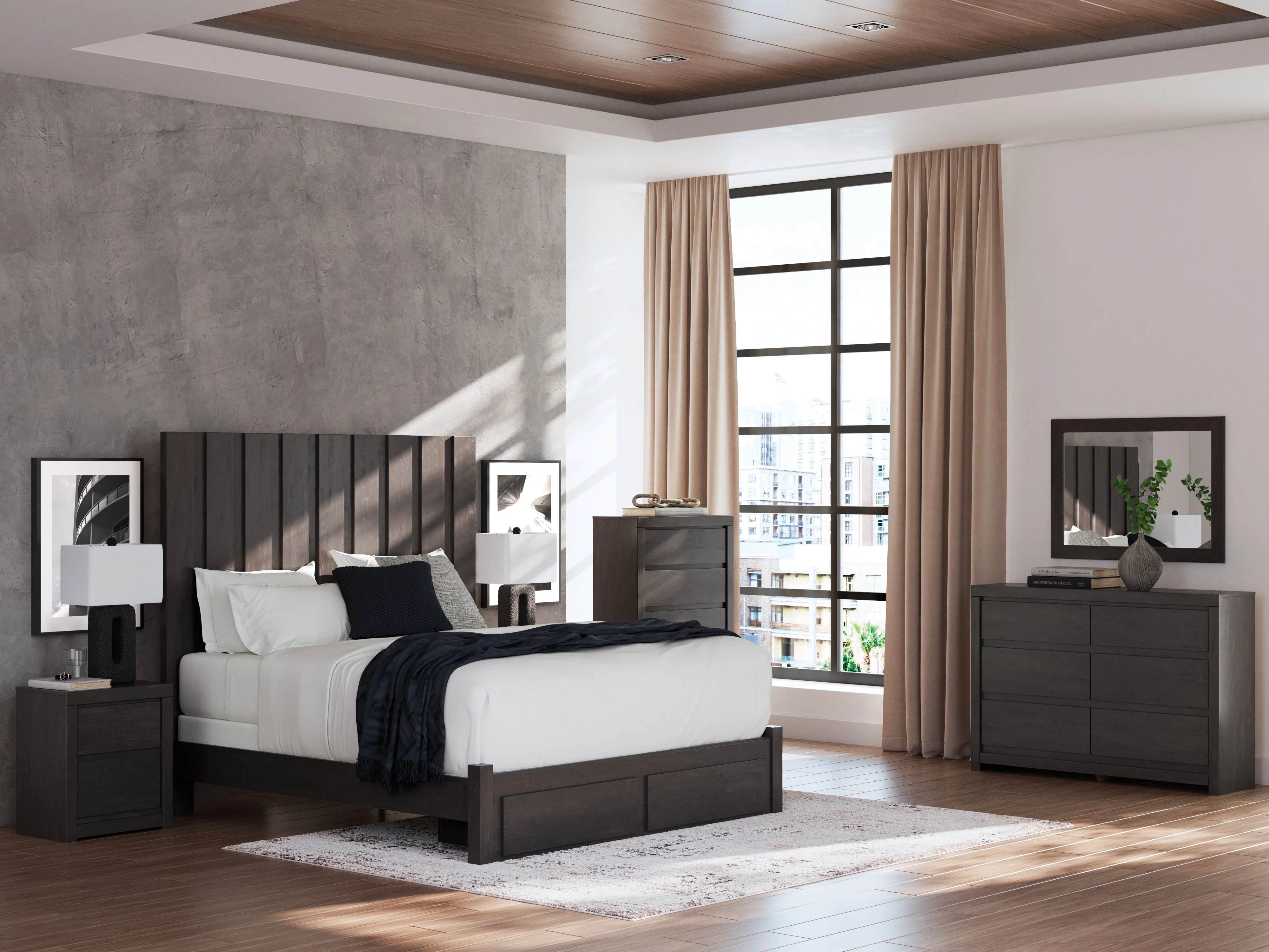 Fraluna Charcoal Nightstand - Image 11