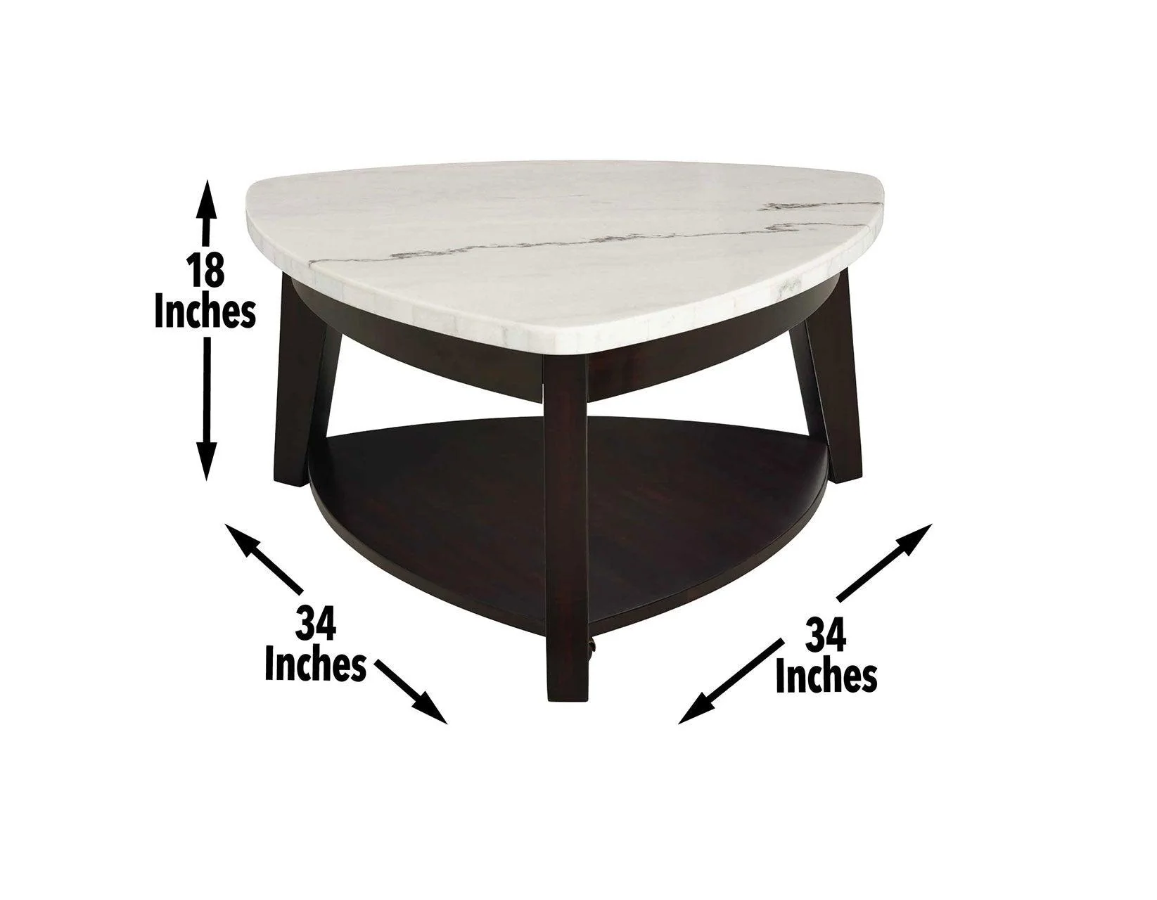 Francis Marble Top Cocktail Tblw/Casters - Image 3