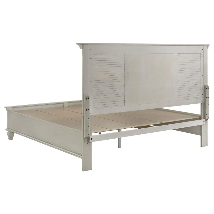 Franco Antique White 5-Piece Eastern King Storage Bedroom Set - Image 3