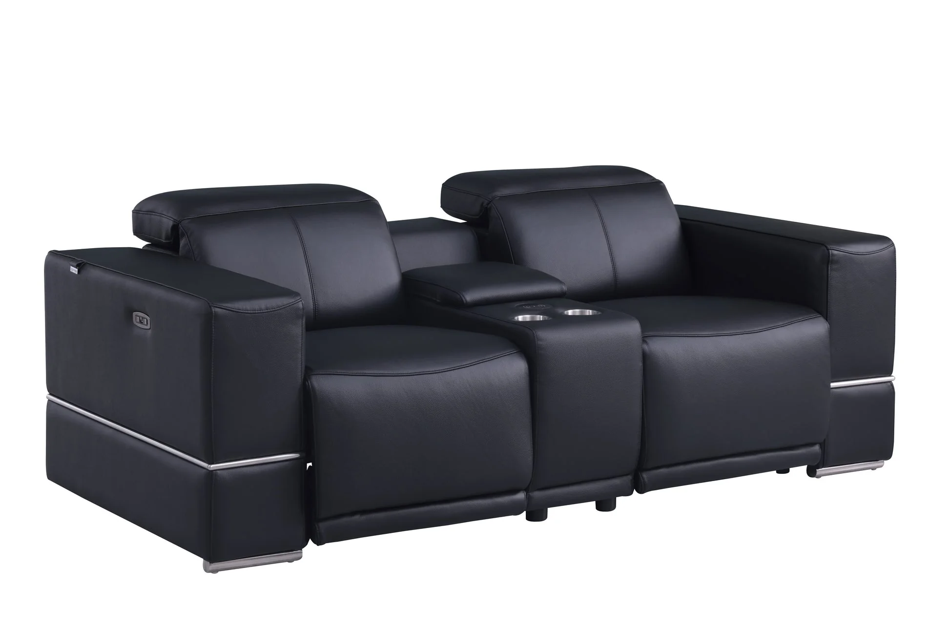 Franco Black Power Reclining Living Room Set - Image 4
