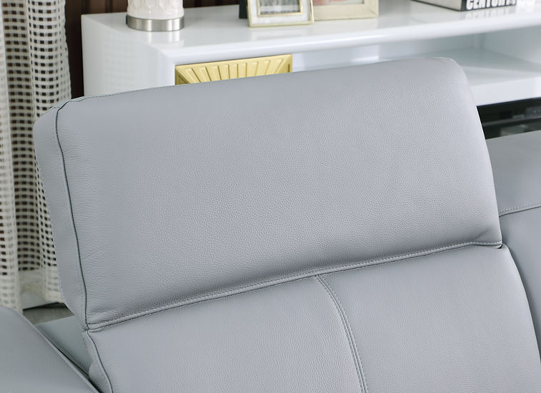 Franco Light Blue 6-Piece 2 Power Reclining Sectional [ Special Price ] - Image 8