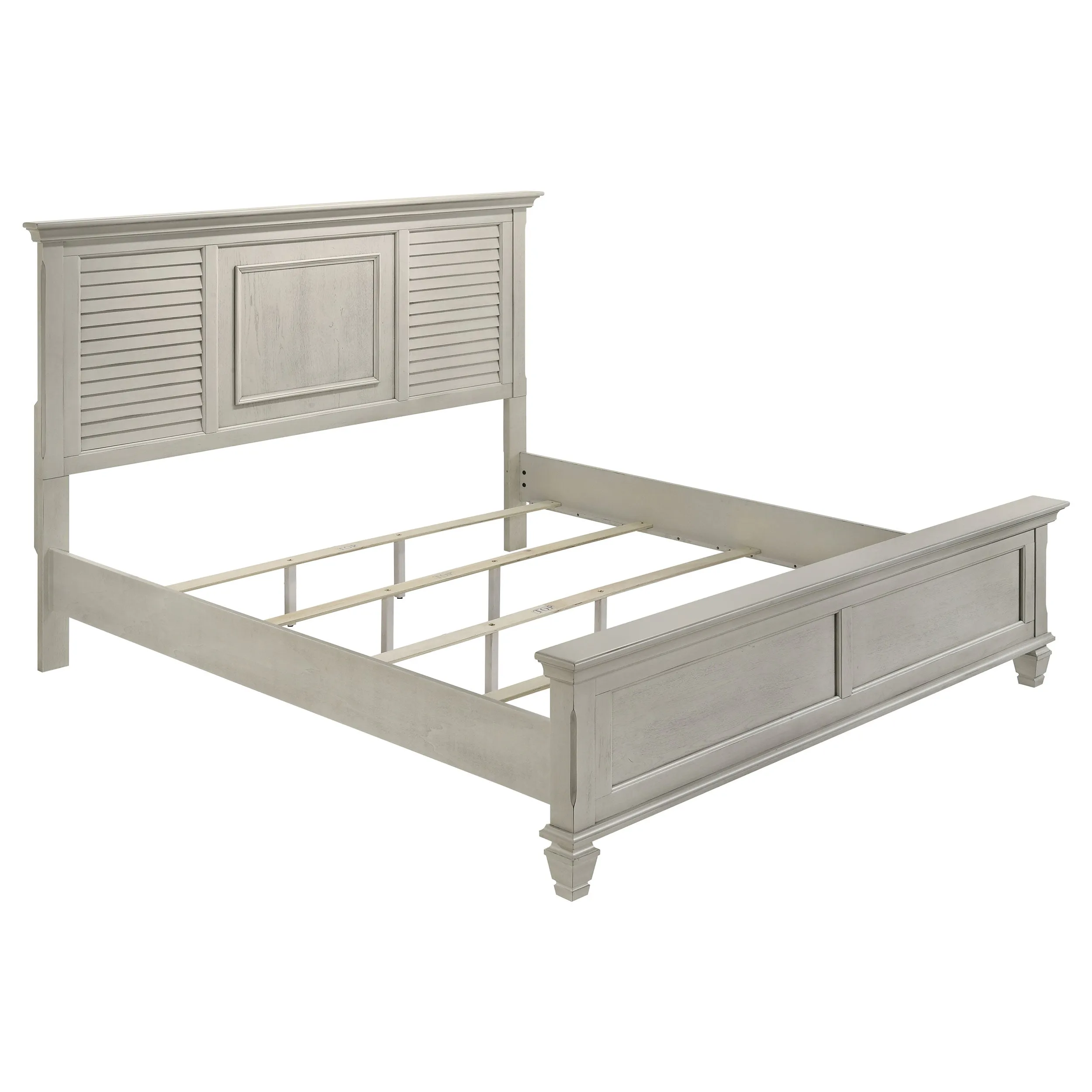 Franco Antique White 5-Piece Eastern King Storage Bedroom Set - Image 3