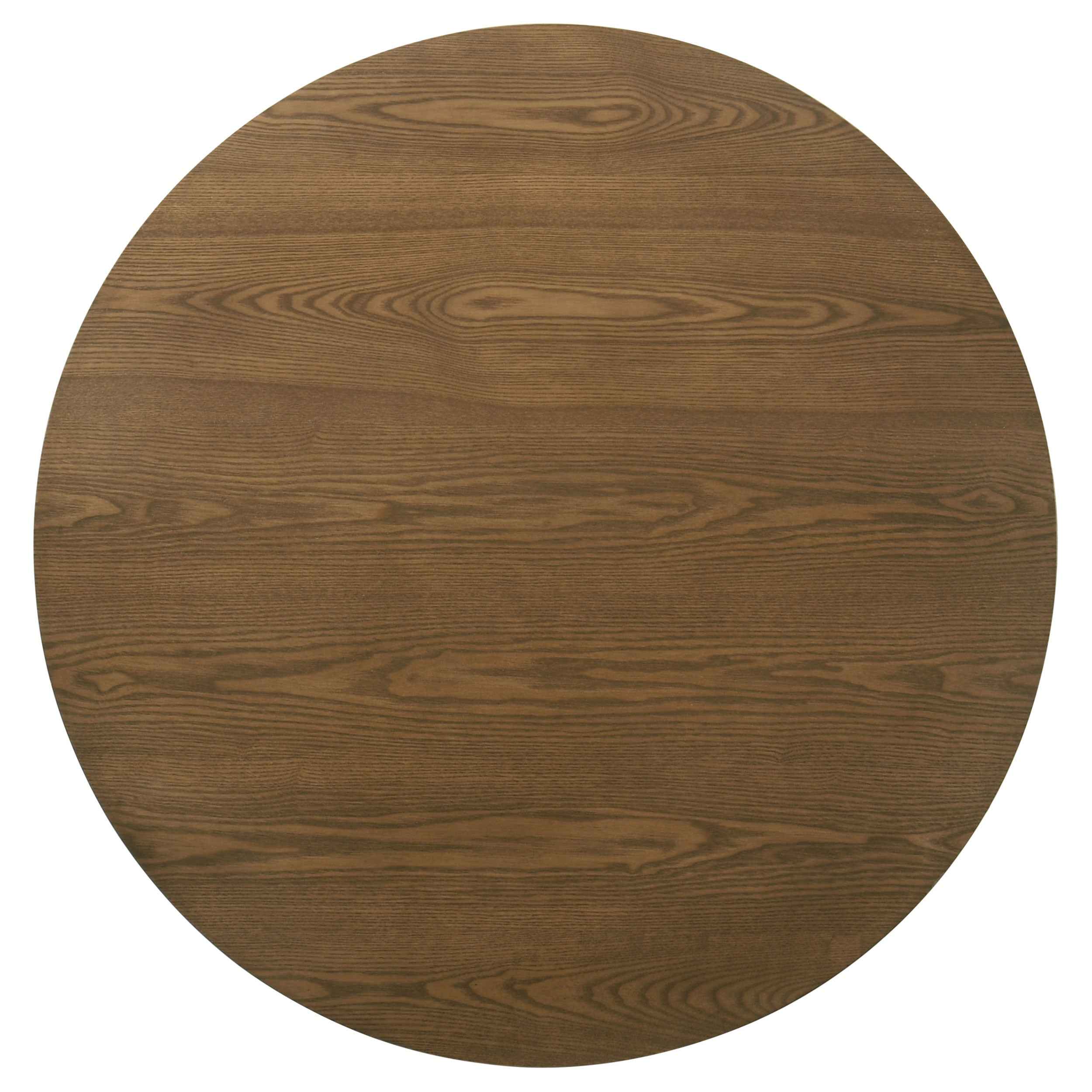 Franklin Dark Brown 3-piece Round Pedestal Coffee Table Set - Image 6