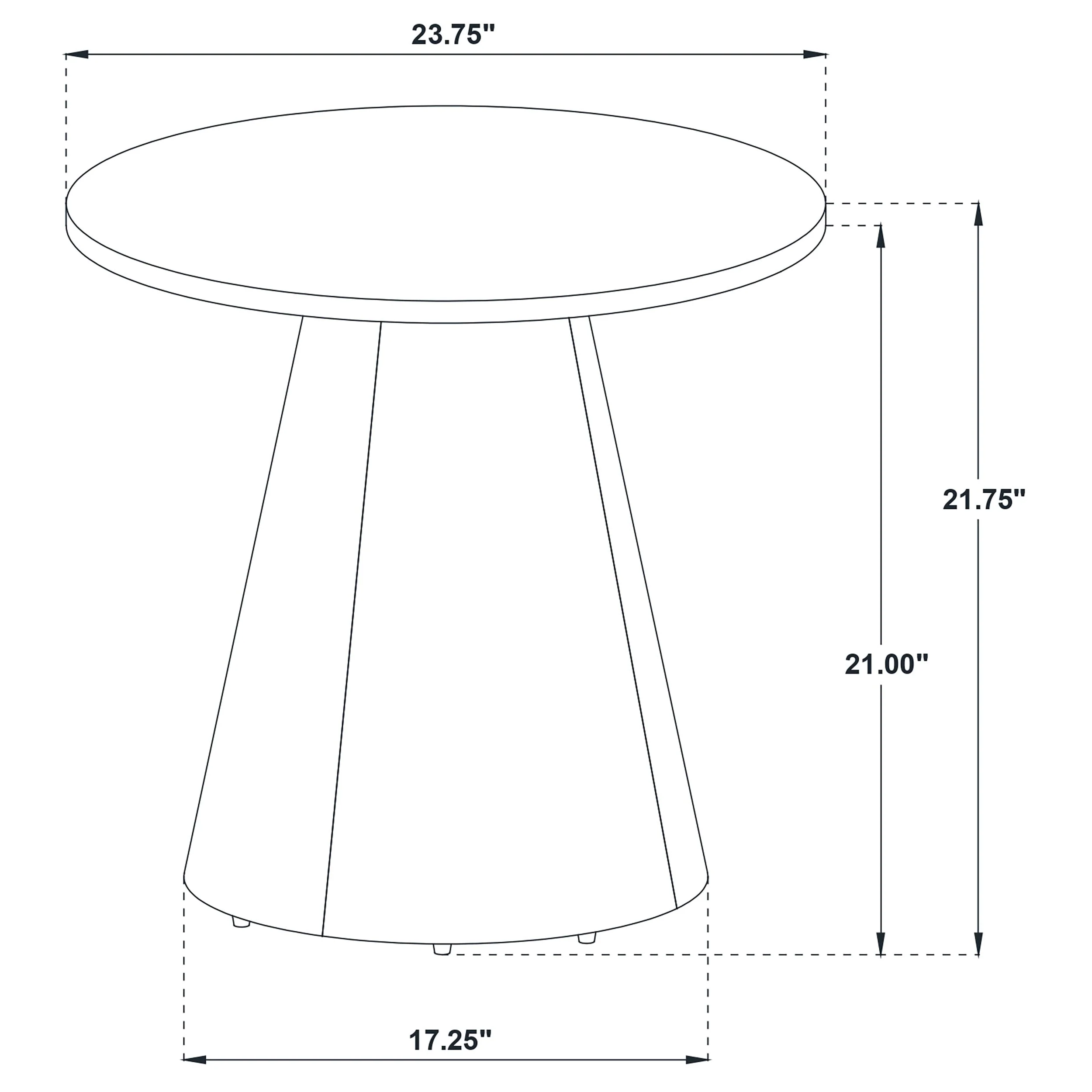 Franklin Dark Brown 3-piece Round Pedestal Coffee Table Set - Image 9