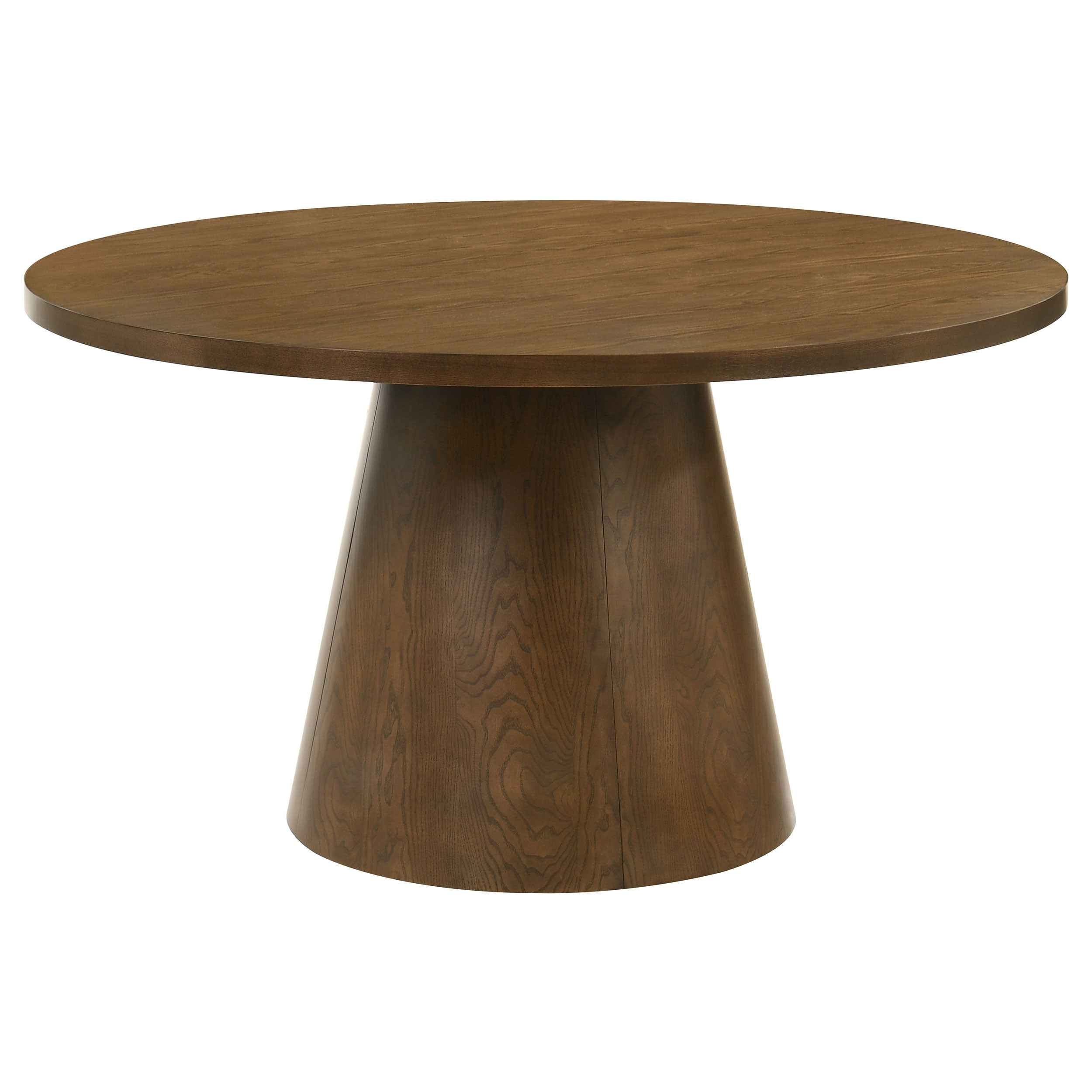 Franklin Dark Brown 5-piece 54-inch Round Dining Table Set - Image 3