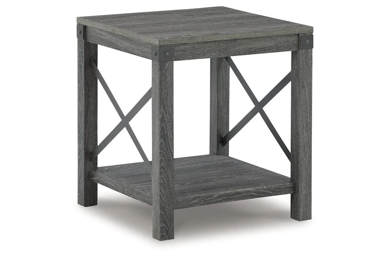 Freedan Grayish Brown Lift-top Coffee Table, 2 End Tables and Console - Image 11