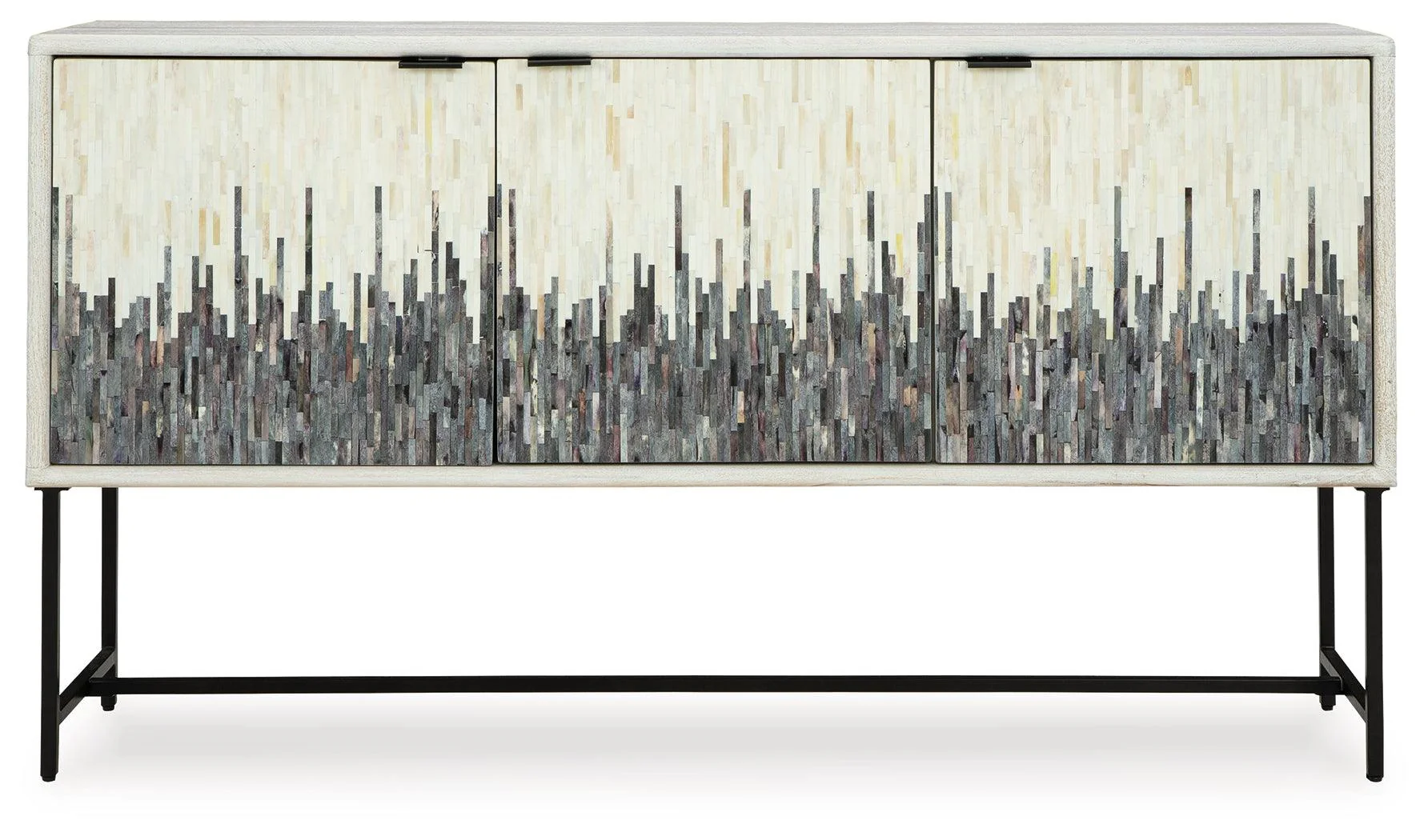 Freyton White/Gray Accent Cabinet - Image 3