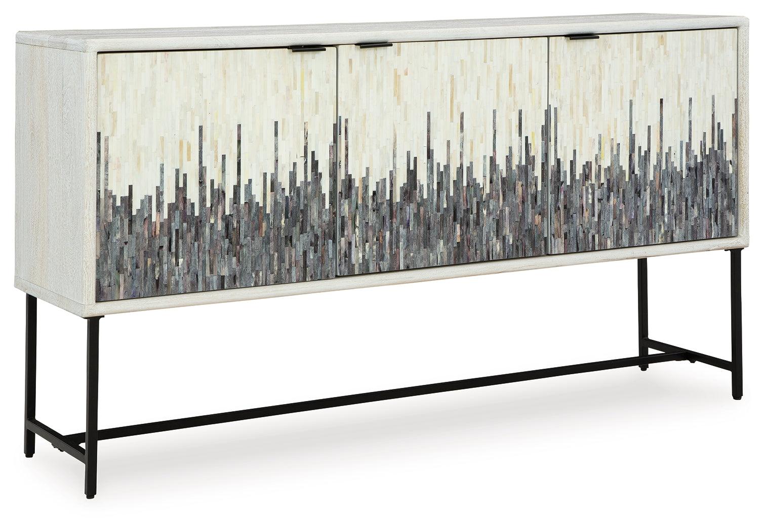 Freyton White/Gray Accent Cabinet - Image 8