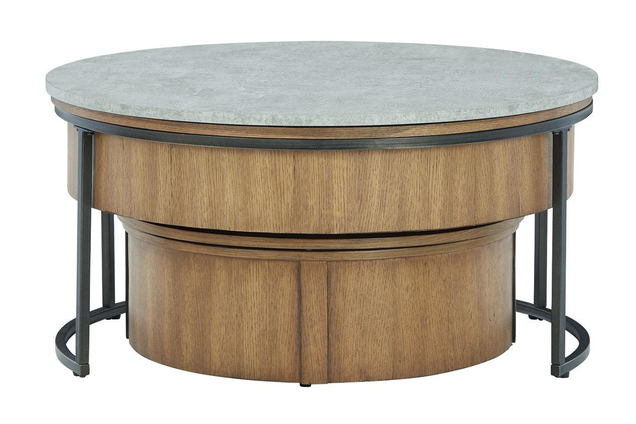 Fridley Gray/Brown/Black Nesting Coffee Table - Image 3