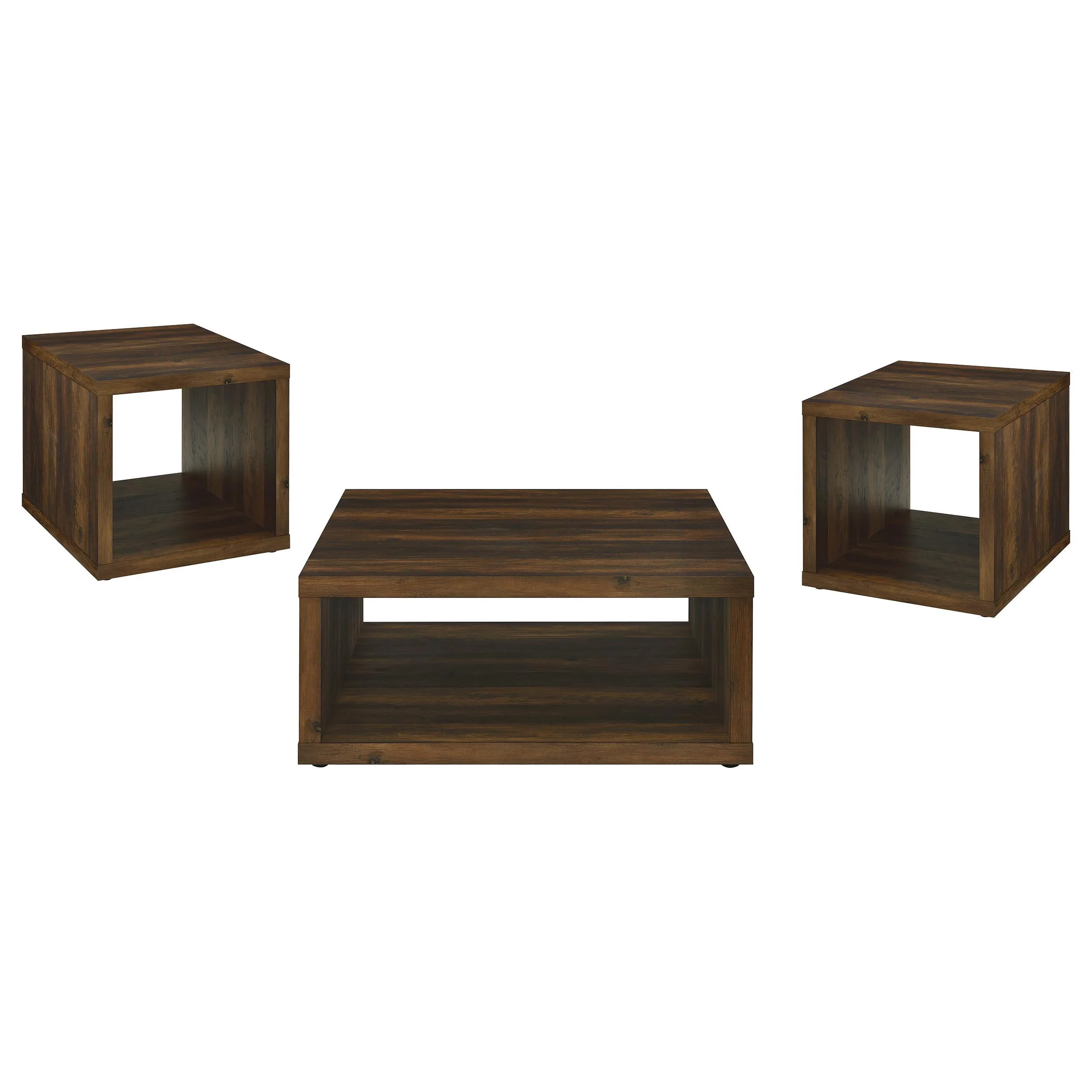 Frisco Dark Pine 3-Piece Coffee and End Table Set - Image 2