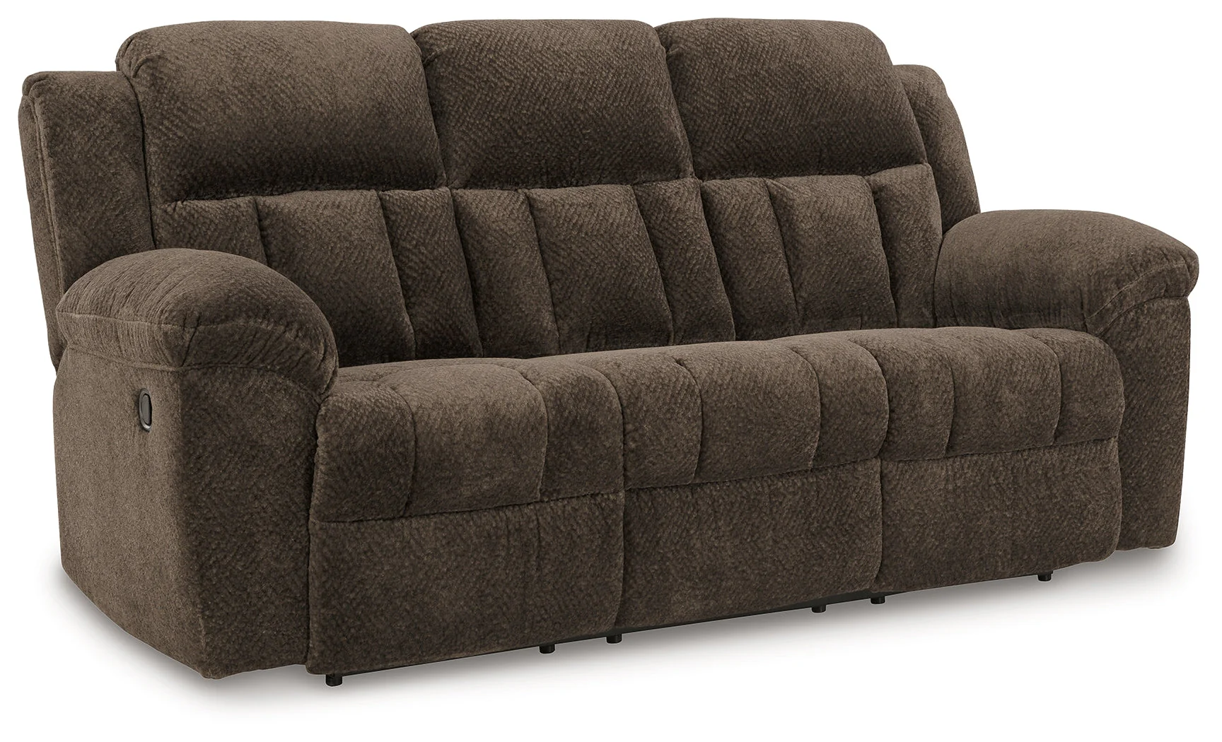 Frohn Chocolate Manual Reclining Sofa and Loveseat - Image 5