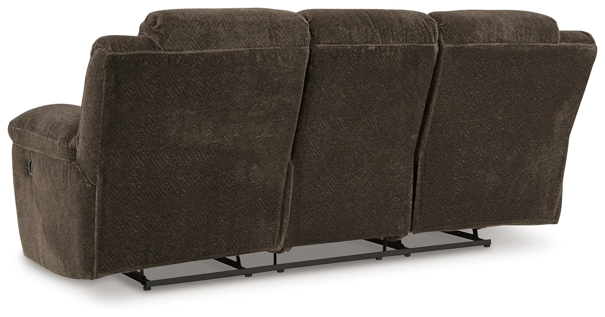 Frohn Chocolate Manual Reclining Sofa and Loveseat - Image 7