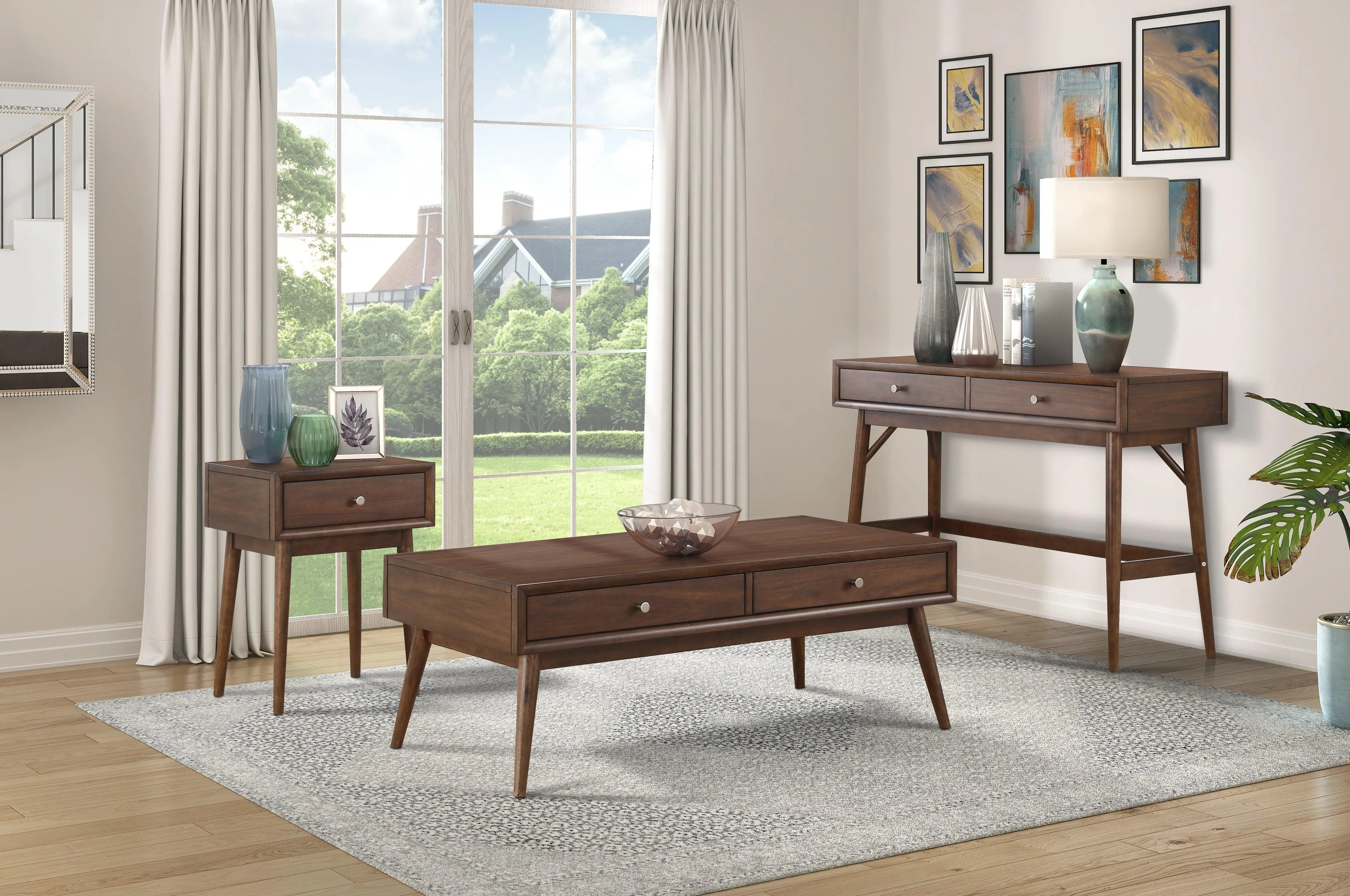 Frolic Brown Sofa Table - Image 2
