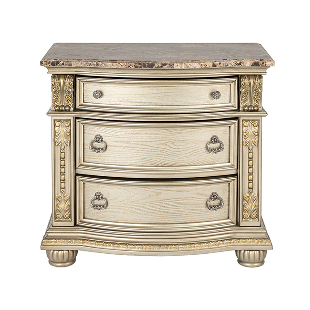 Fromberg Gold Champagne 5-Piece Queen Bedroom Set - Image 3
