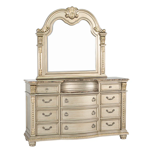 Fromberg Gold Champagne 5-Piece Queen Bedroom Set - Image 6