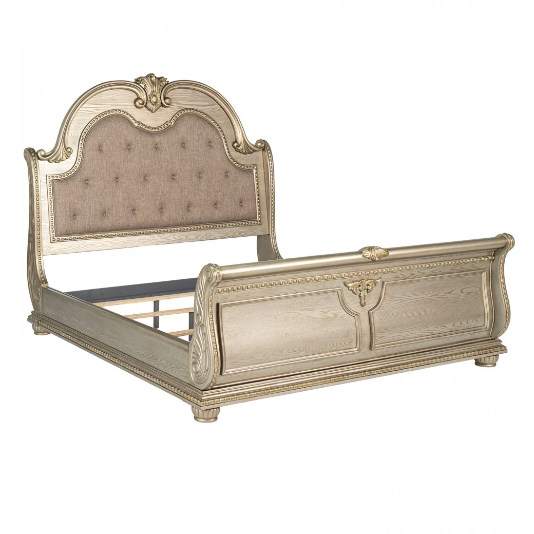 Fromberg Gold Champagne King Bed - Image 4